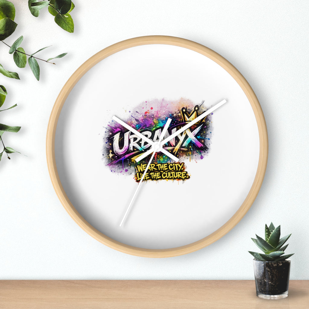Urbanyx Graffiti Wall Clock — Colorful Street Art Timepiece