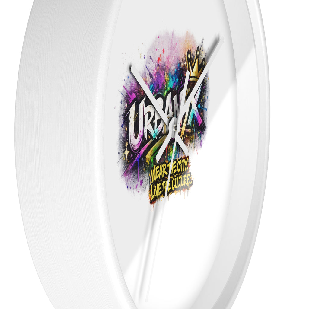 Urbanyx Graffiti Wall Clock — Colorful Street Art Timepiece