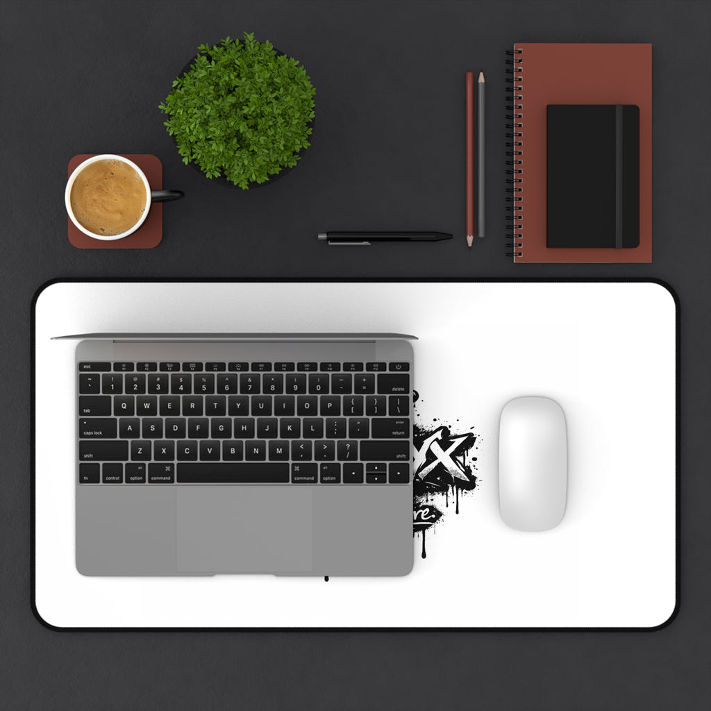 Urbanyx  Crown Desk Mat — Graffiti Logo Mouse Pad for Gamers & Creatives