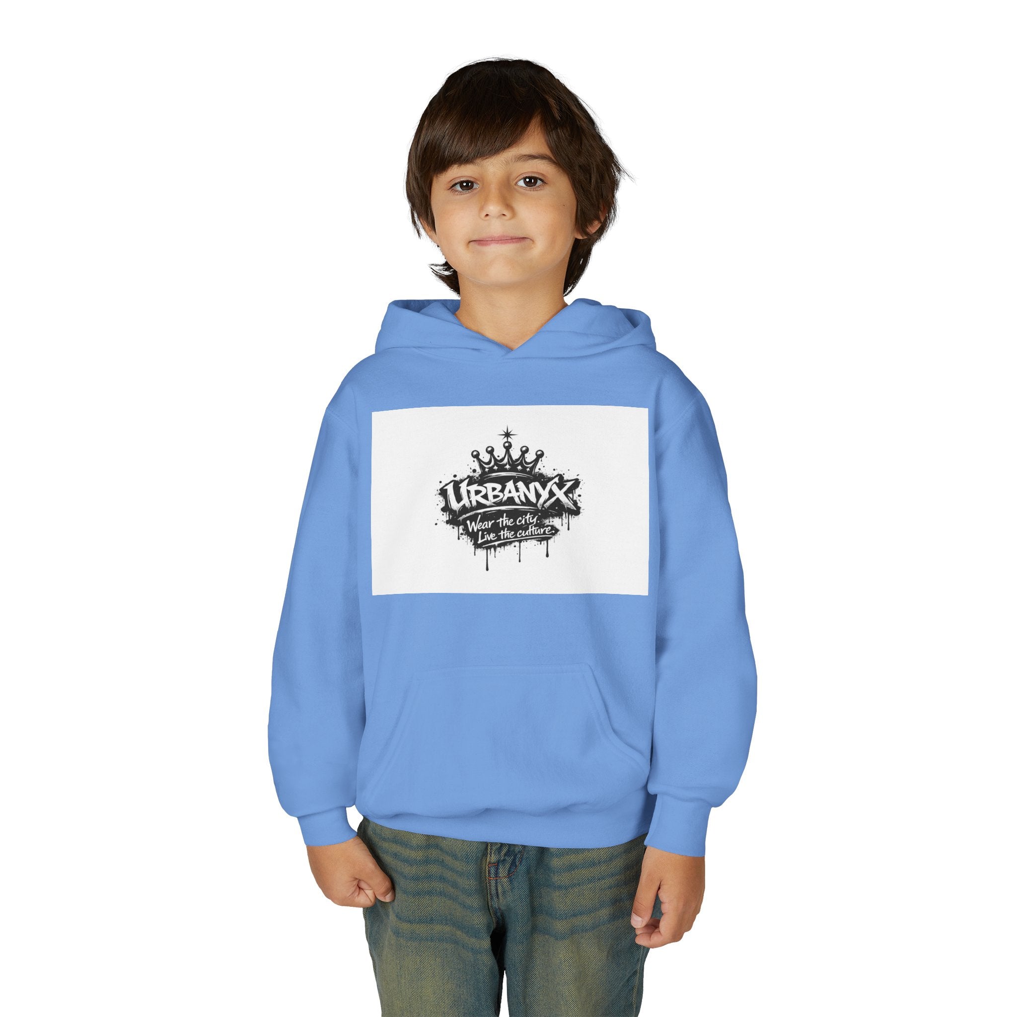 Urbanyx Youth Hoodie — UrbanX Graffiti Logo Sweatshirt (Color Splash)