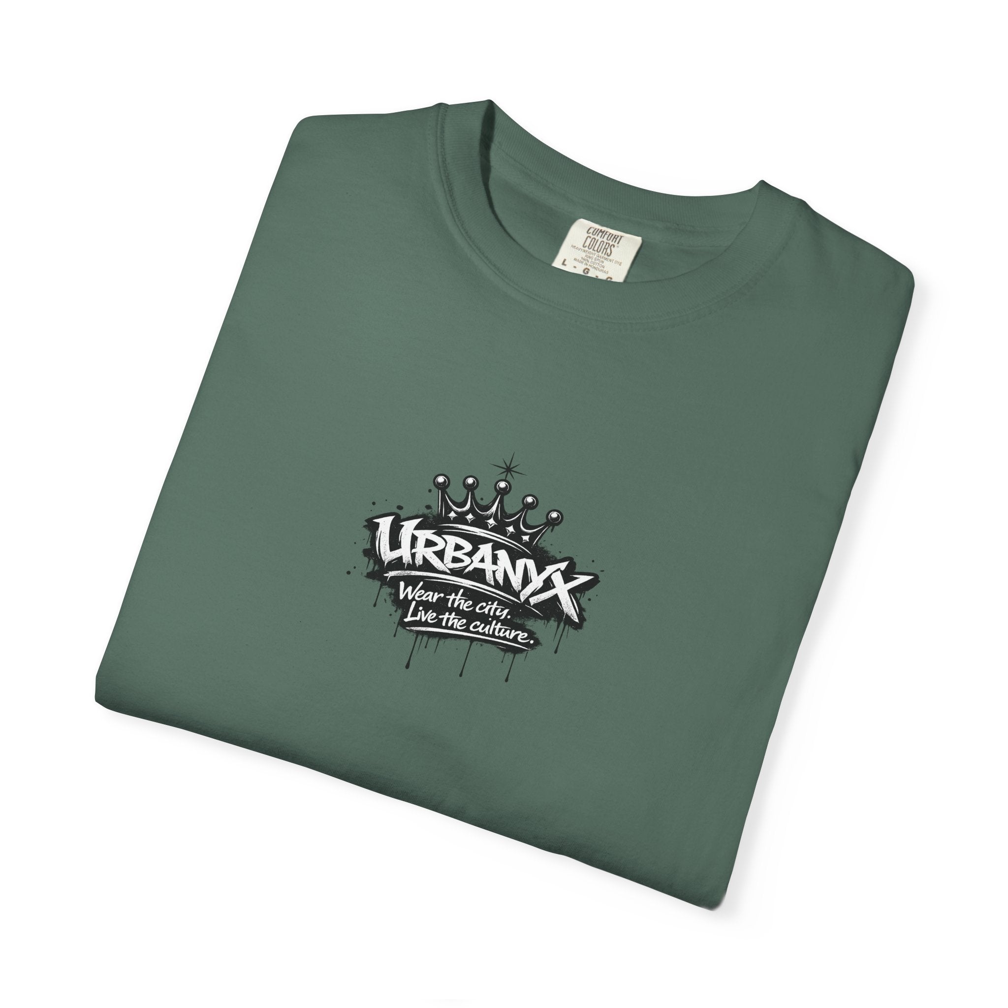 UrbanX Crown Logo T-Shirt — Small Chest Graphic Streetwear Tee