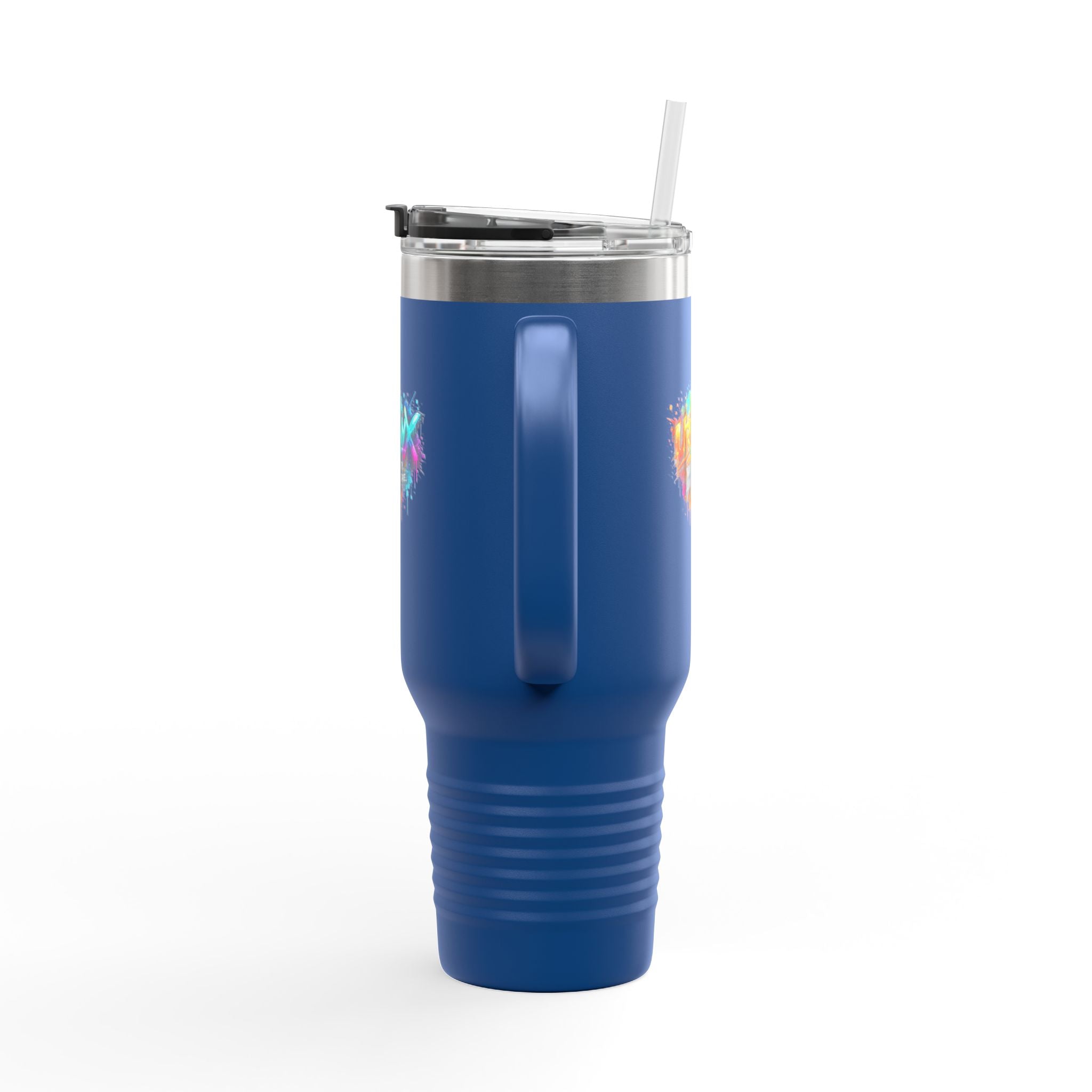 Urbanyx 40oz Insulated Travel Mug — Urban Graffiti 'Urban X' Colorful Logo