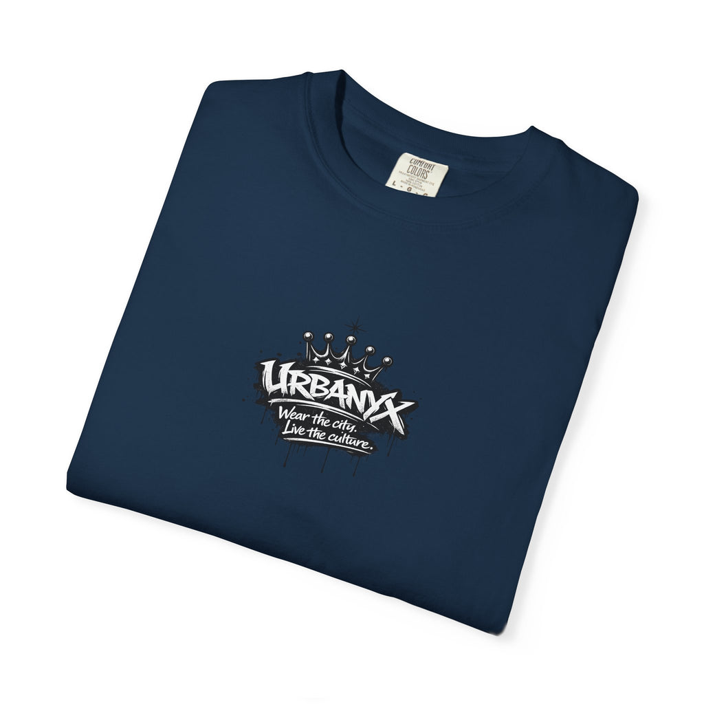 UrbanX Crown Logo T-Shirt — Small Chest Graphic Streetwear Tee