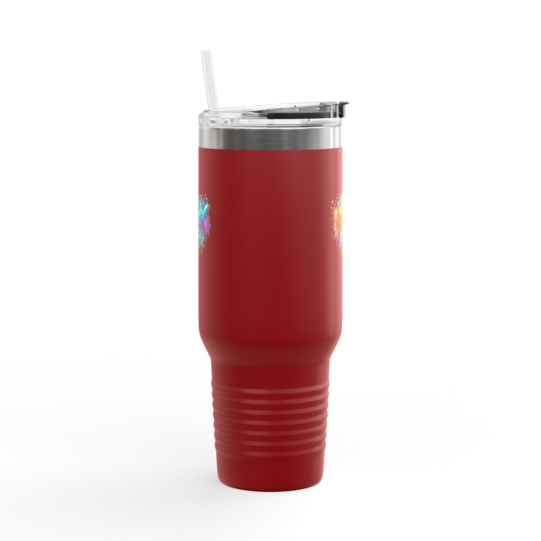 Urbanyx 40oz Insulated Travel Mug — Urban Graffiti 'Urban X' Colorful Logo