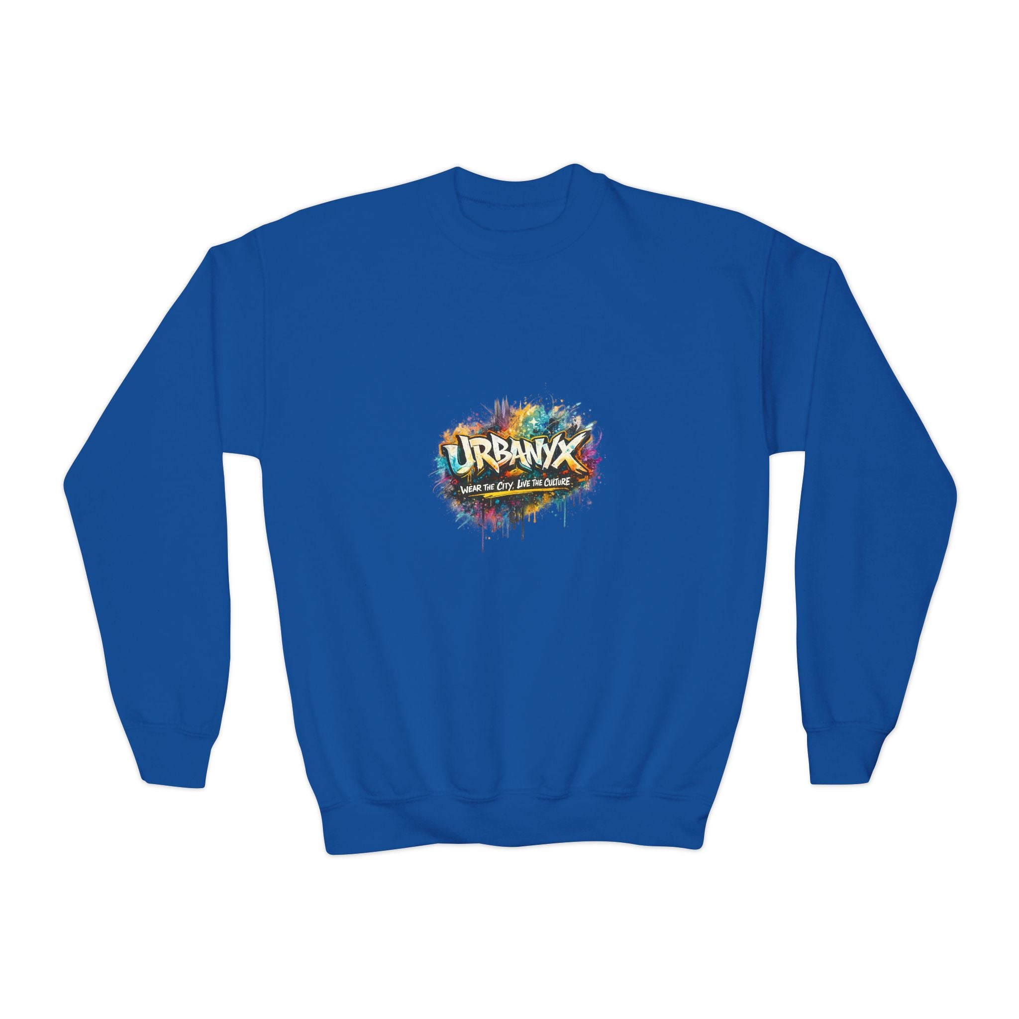 Urbanyx Youth Sweatshirt — 'Urbana' Colorful Graffiti Crewneck