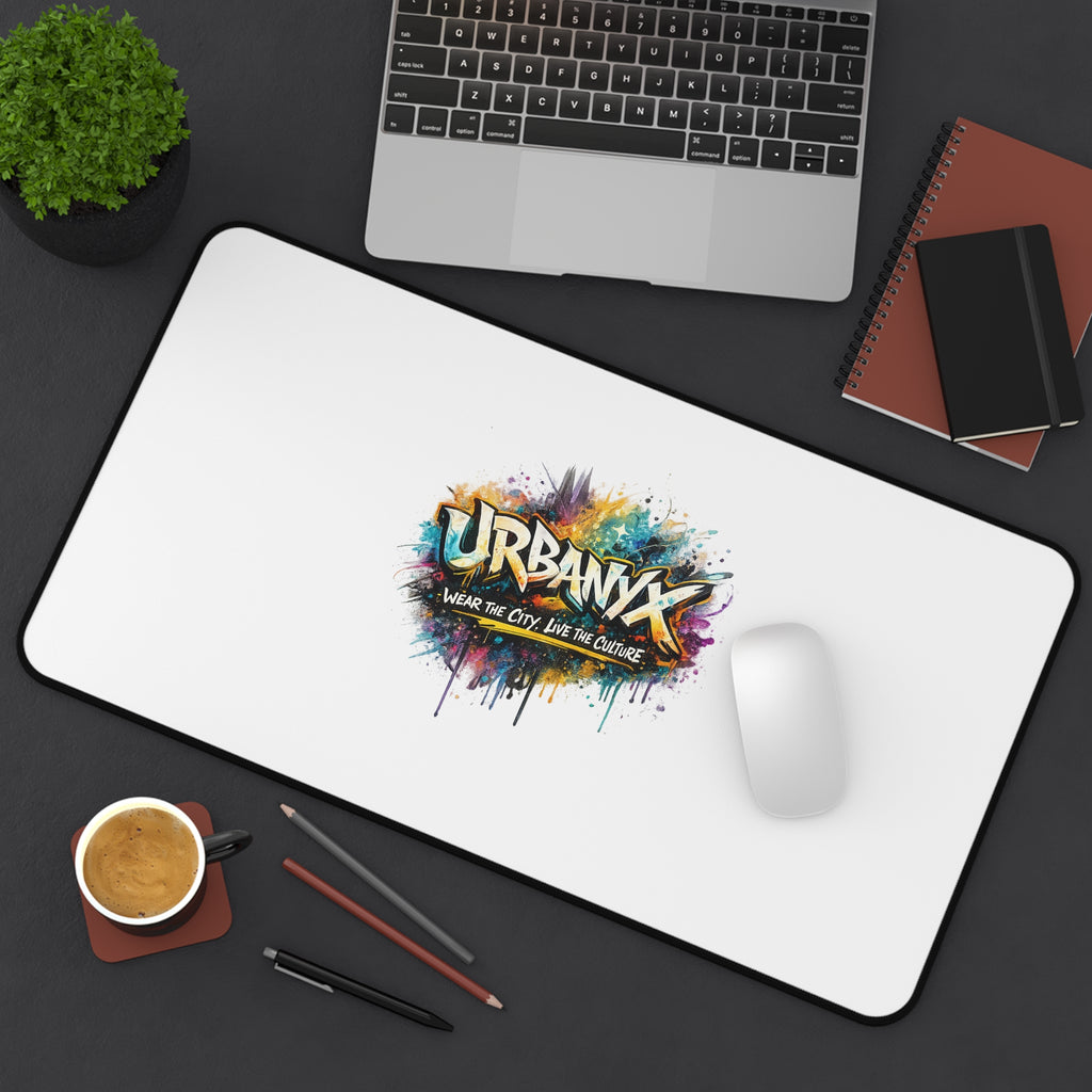 Urbanyx Desk Mat — UrbanX Graffiti Logo Desk Mat ("Urbanx: Where the City Lives the Culture")