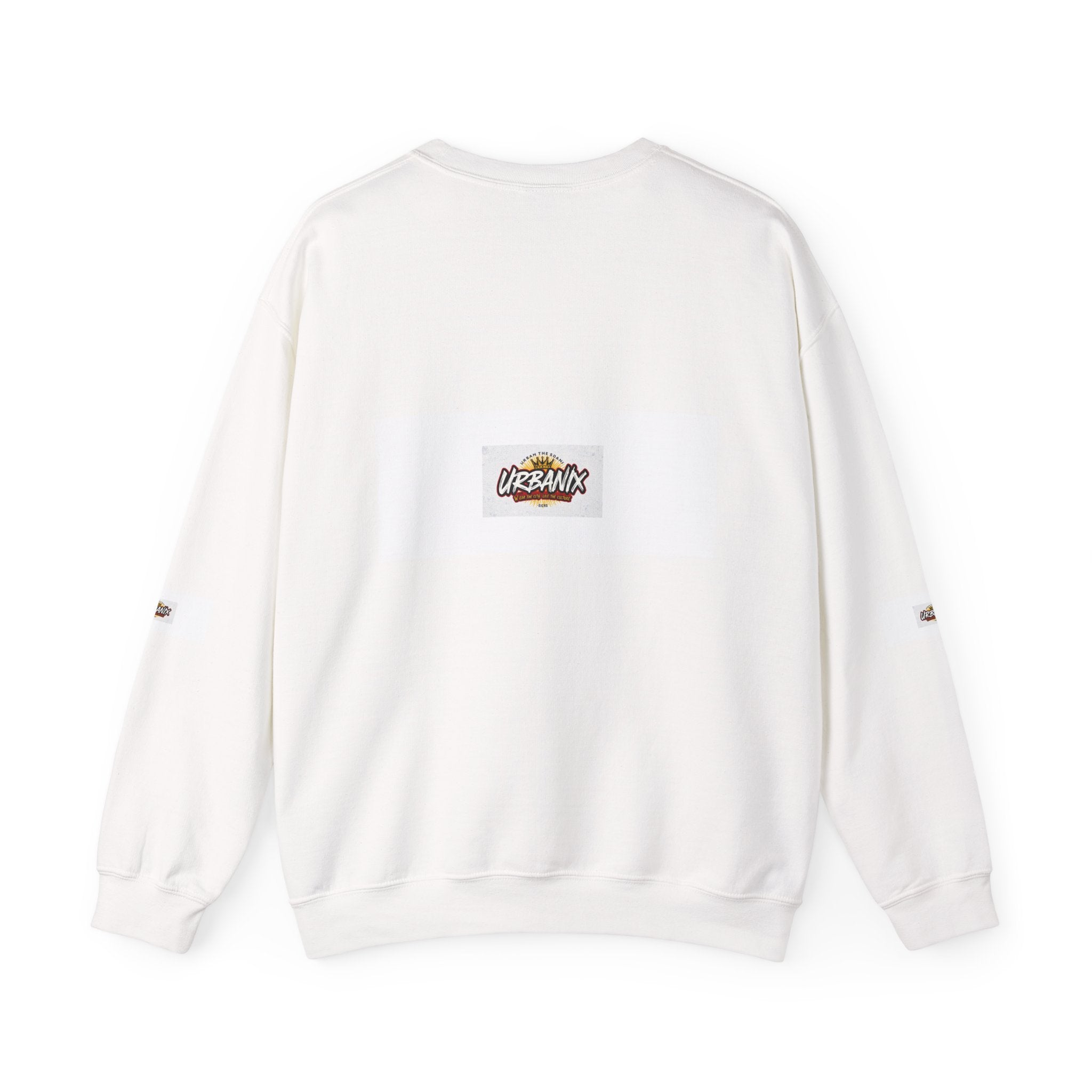 Crewneck Sweatshirt — 'Vibrant Urbanix' Logo Minimalist Streetwear