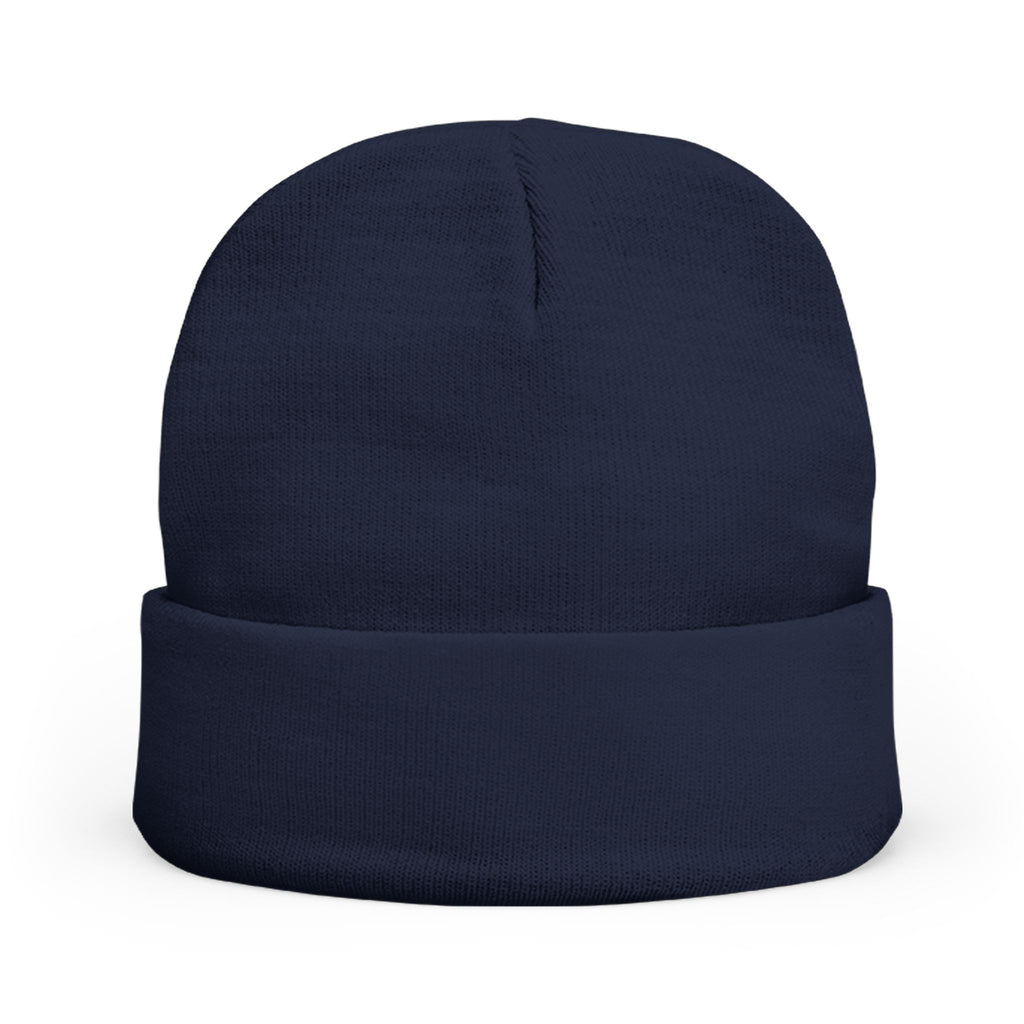 Urbanyx Embroidered Lion Crest Knit Beanie — Urban Vintage Logo Winter Hat