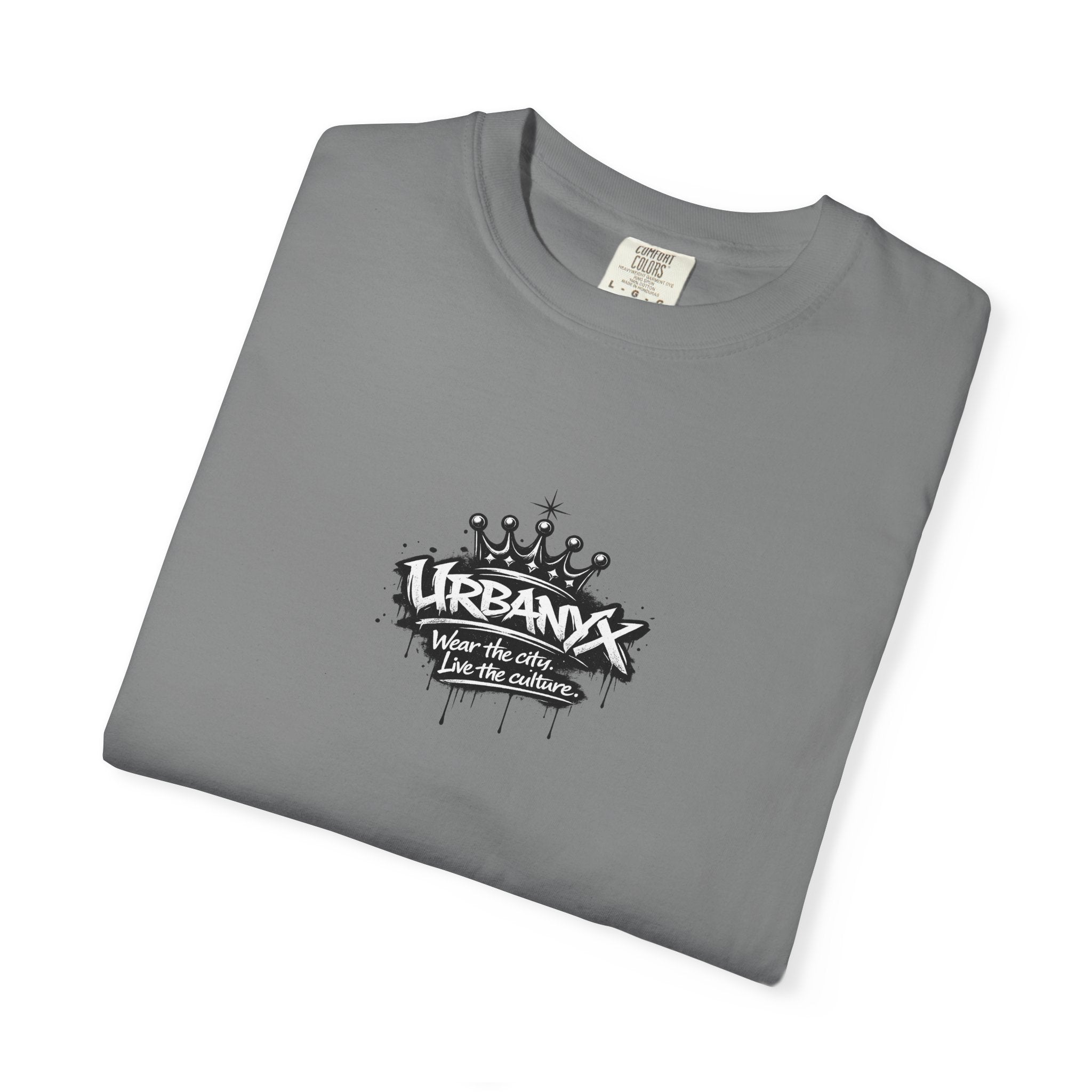 UrbanX Crown Logo T-Shirt — Small Chest Graphic Streetwear Tee