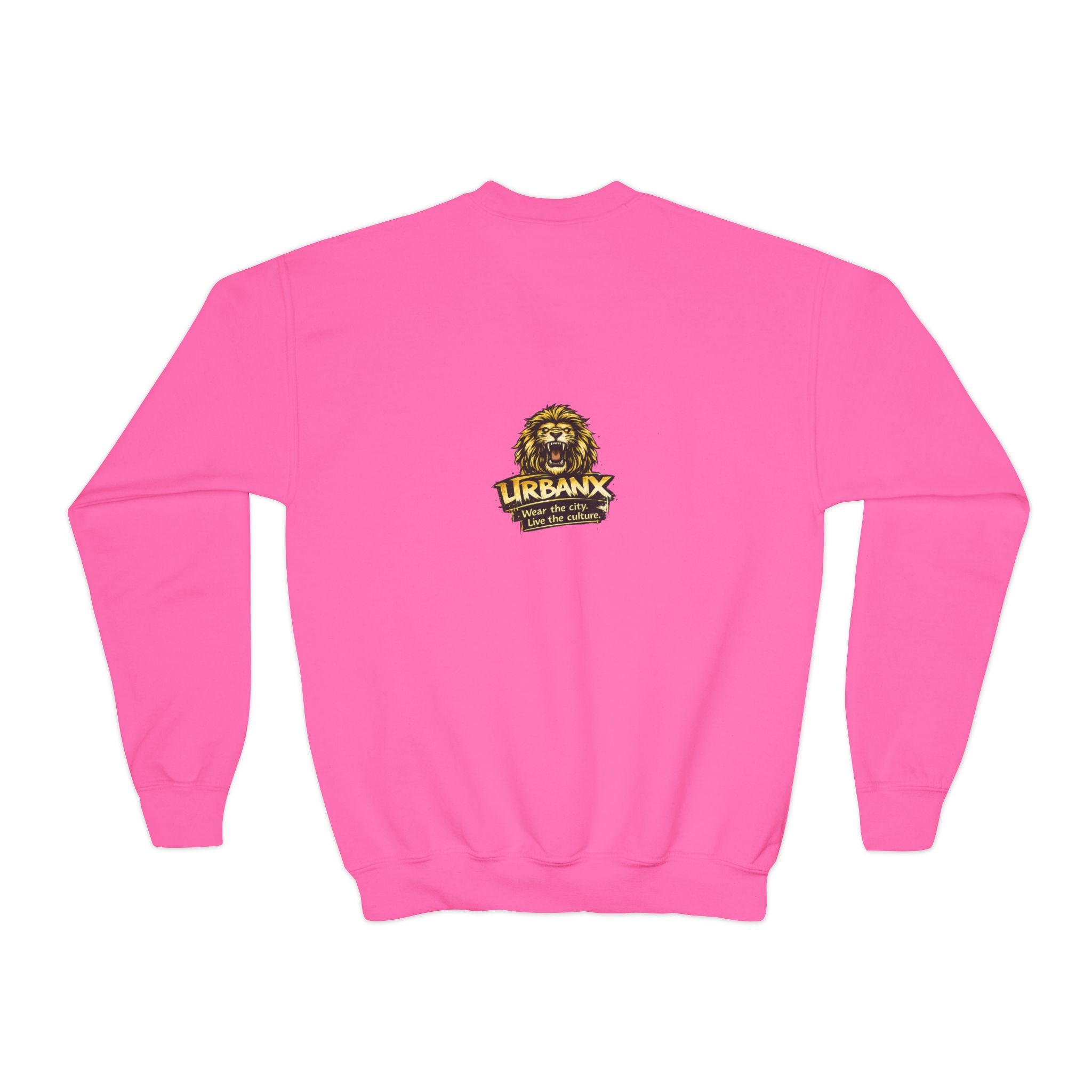 Urbanyx Youth Crewneck Sweatshirt - Colorful Urban Graffiti Logo Crew