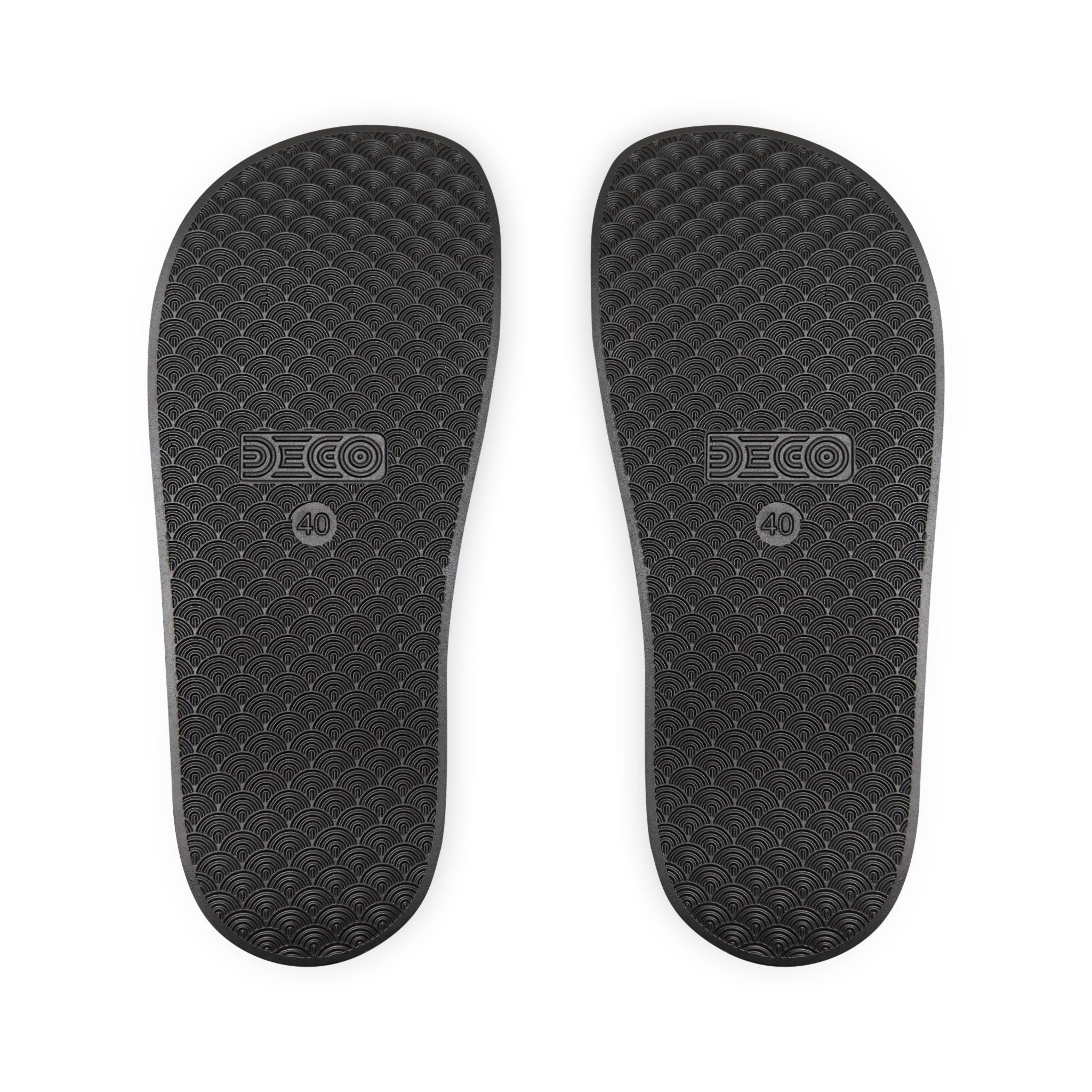 Men's Logo Slide Sandals — Removable Strap Athletic Pool Slides