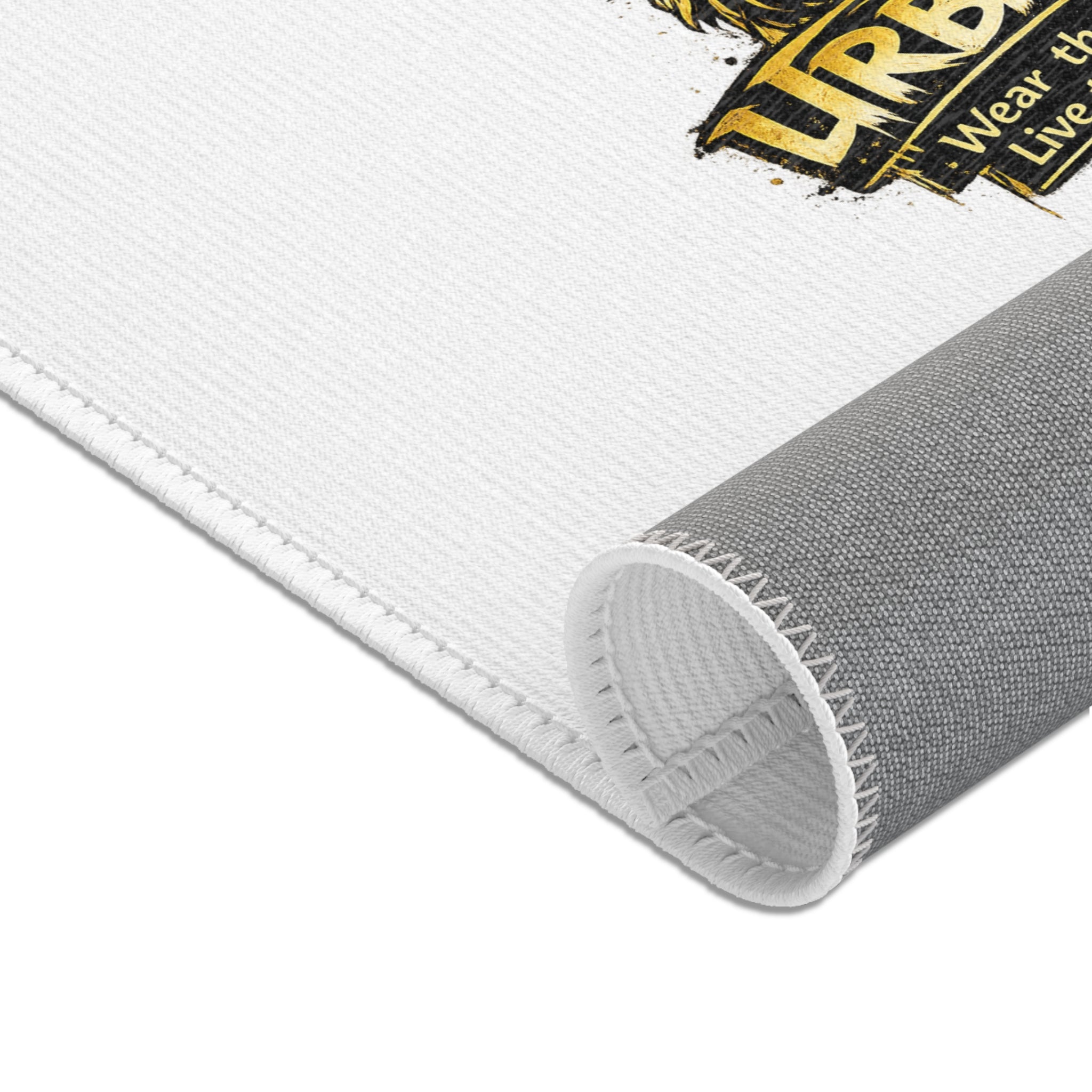 Lion Logo Area Rug — 'Urbanx' Badge Rug, Modern Minimalist Decorative Floor Mat