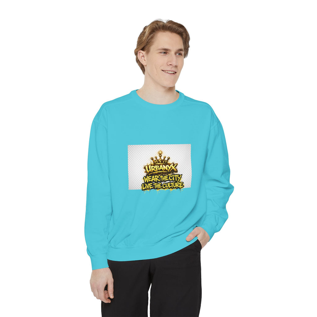 Urbanyx Crown Sweatshirt — "Wear The City Live The Culture" Graphic Crewneck