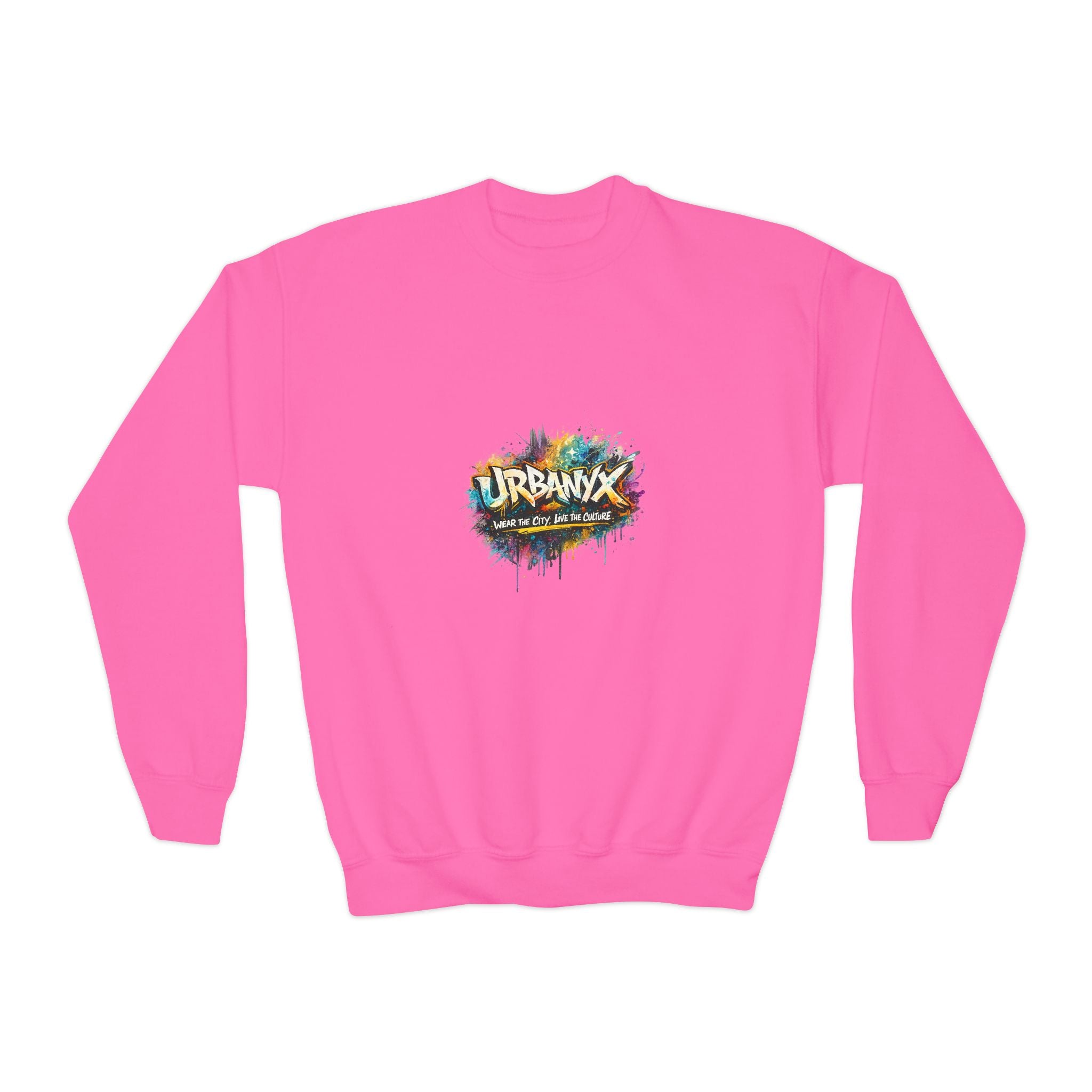 Urbanyx Youth Sweatshirt — 'Urbana' Colorful Graffiti Crewneck