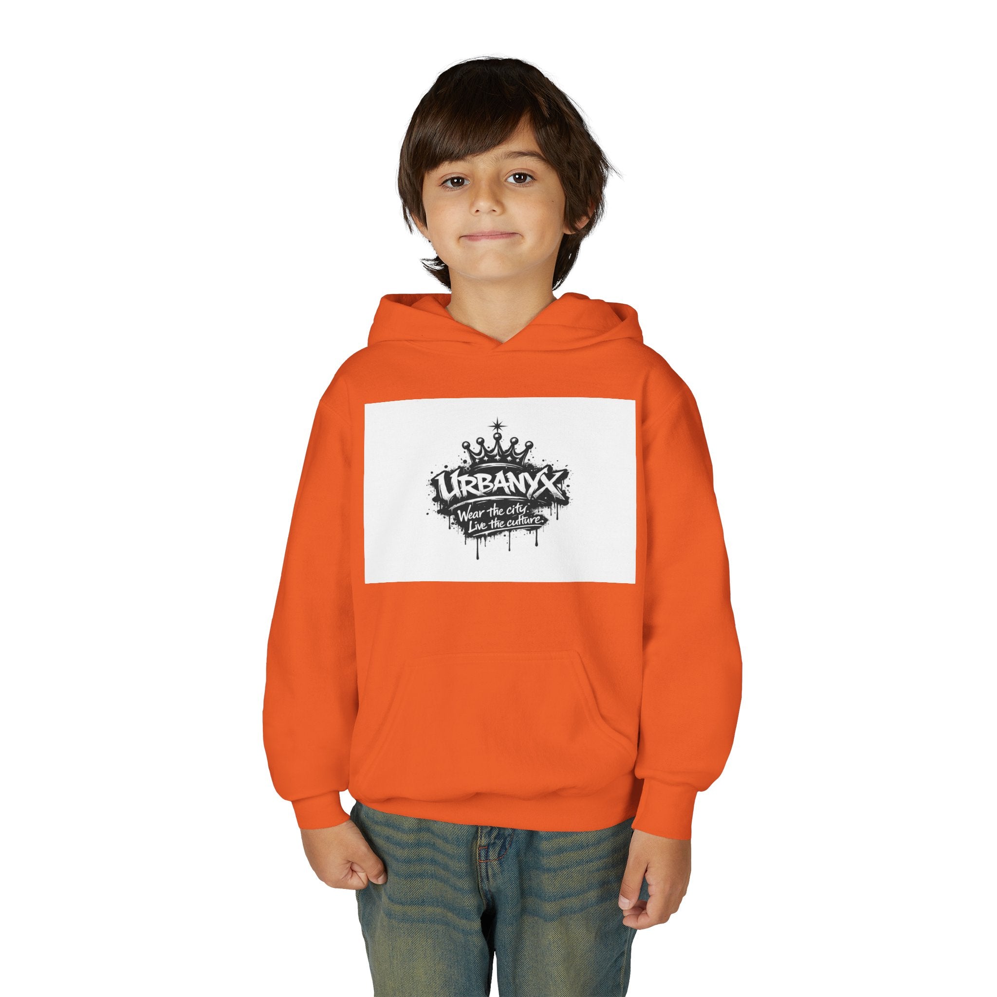 UrbanyX Youth Hoodie — UrbanX Graffiti Crown "Wear the City, Live the Culture" Streetwear