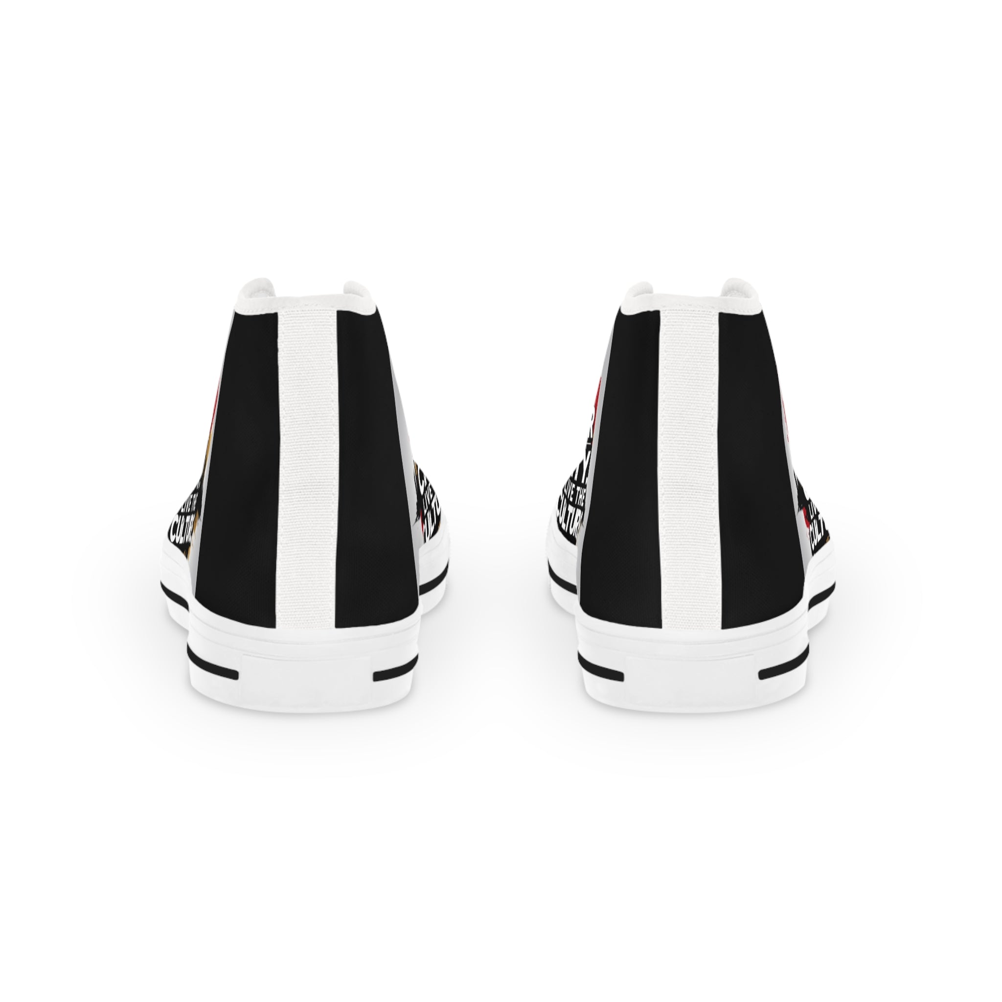 High Top Sneakers — "Wear the City, Live the Culture" Urban Street Art Design