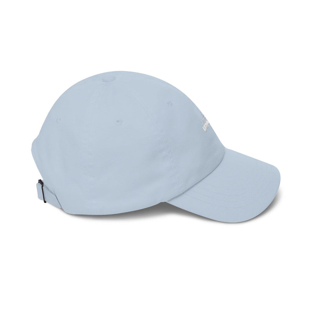 Urbanyx Dad Cap — Minimalist White Skyline Embroidered Hat