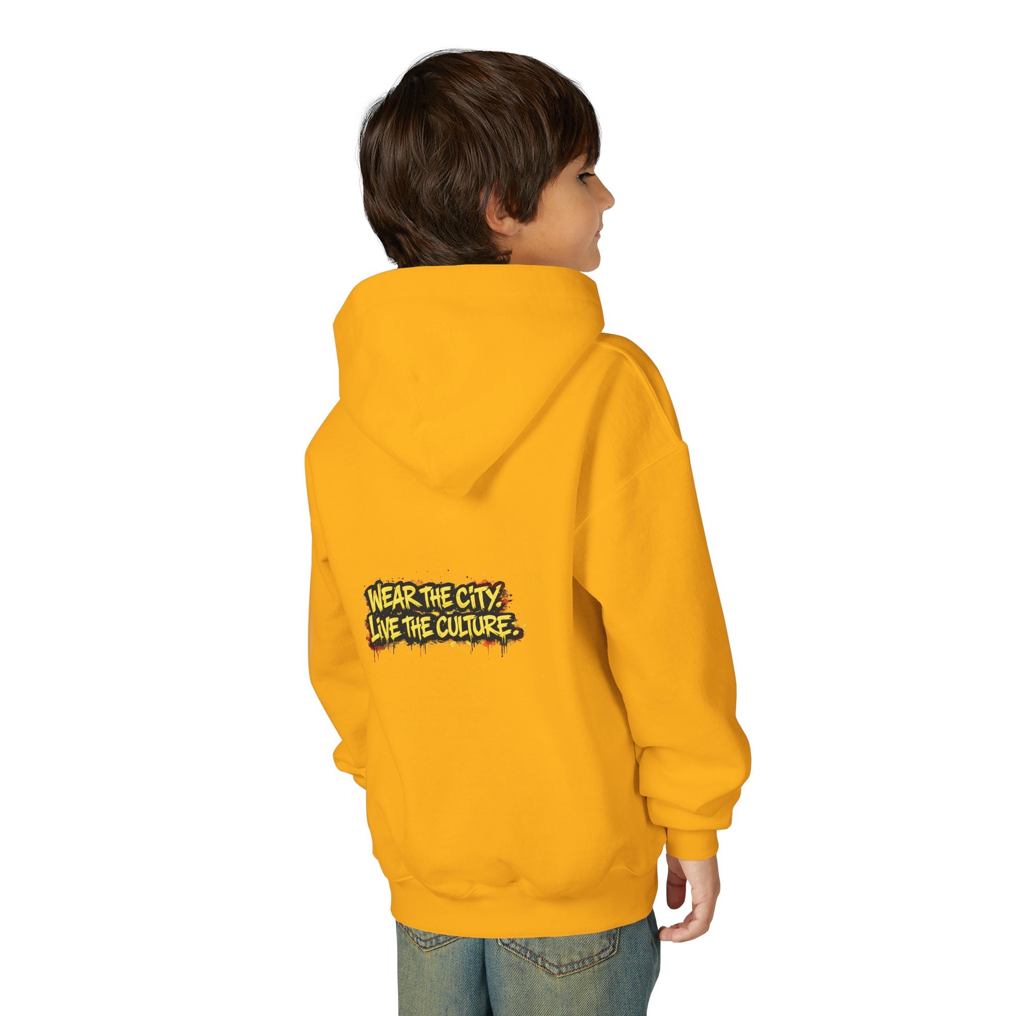 UrbanyX Youth Hoodie — UrbanX Graffiti Crown "Wear the City, Live the Culture" Streetwear