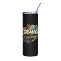 Urbanyx 20oz Stainless Tumbler — Colorful Graffiti "Wear the City, Live the Culture" Drinkware