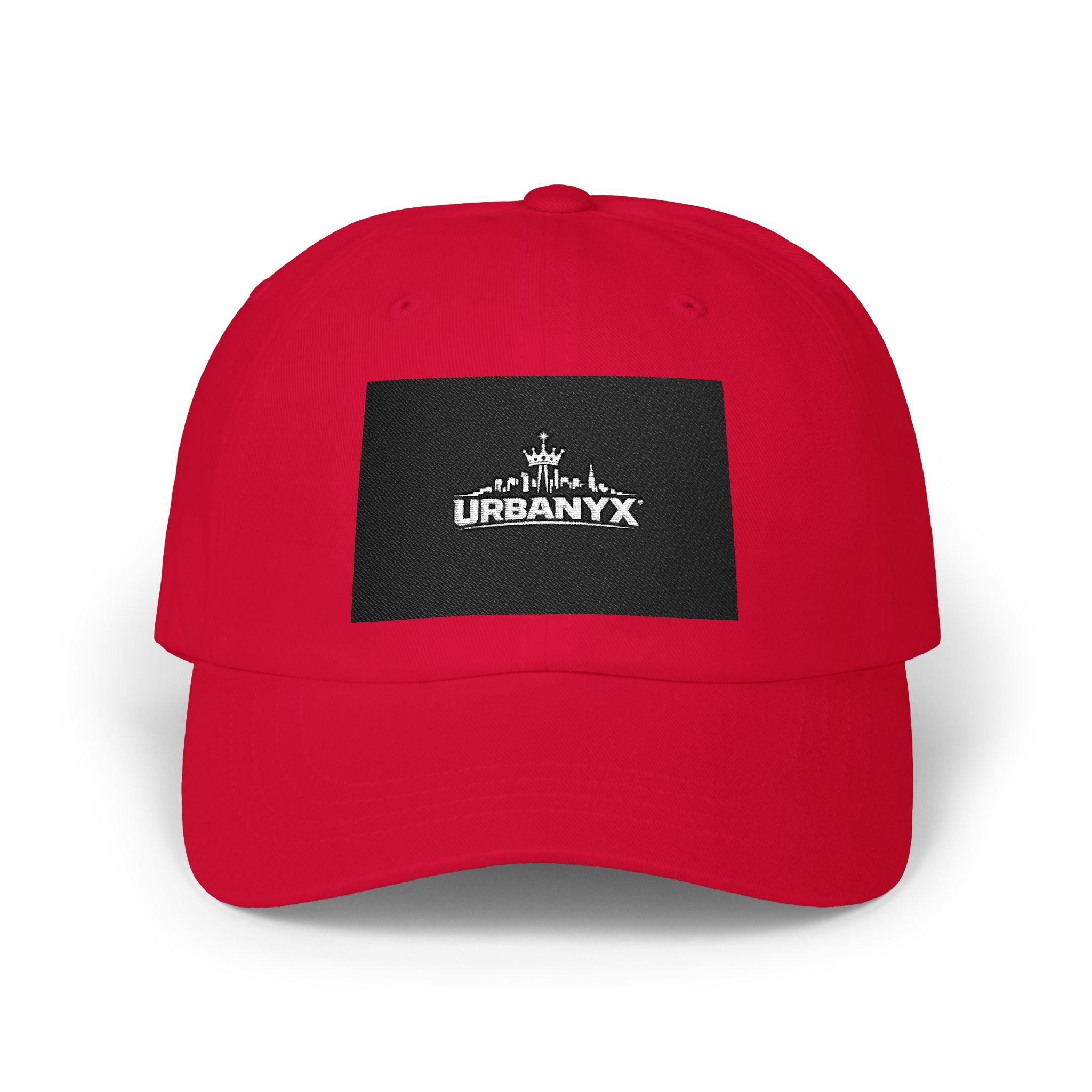 Classic Dad Cap — Urbanyx Black Logo Embroidered Baseball Hat