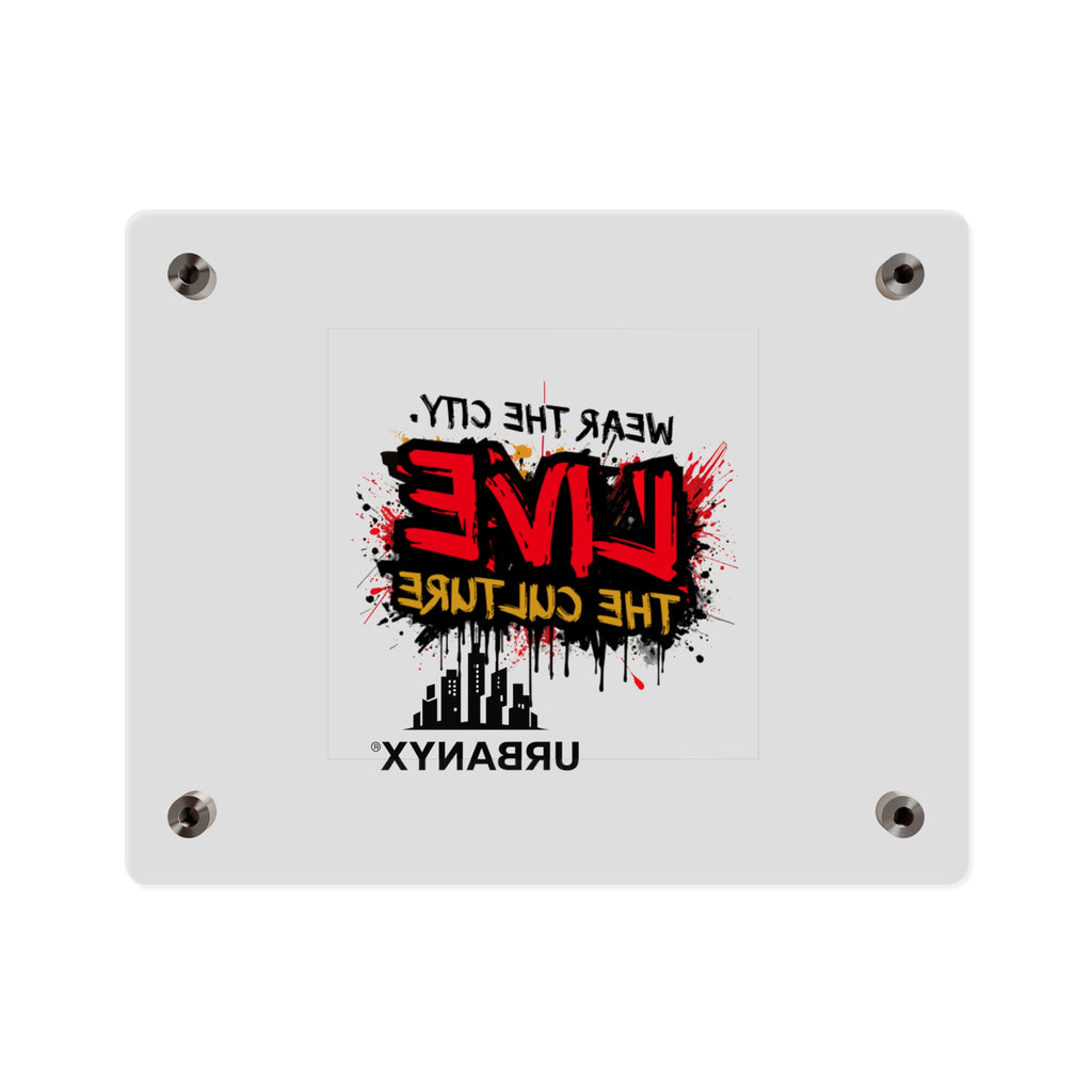 Urbanyx Live The Culture Acrylic Wall Art Panel – Urban Graffiti City Decor