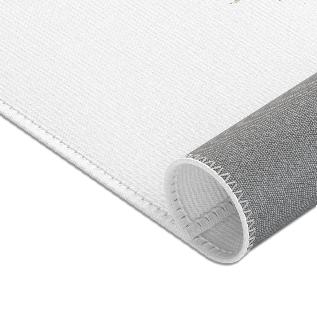 Lion Logo Area Rug — 'Urbanx' Badge Rug, Modern Minimalist Decorative Floor Mat