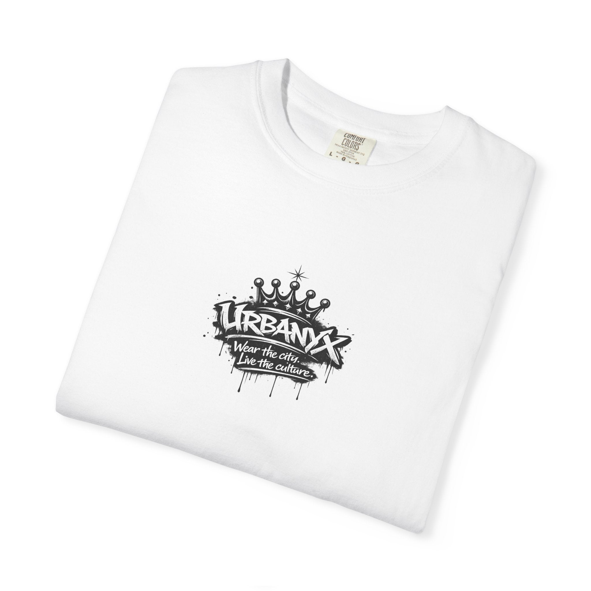 UrbanX Crown Logo T-Shirt — Small Chest Graphic Streetwear Tee