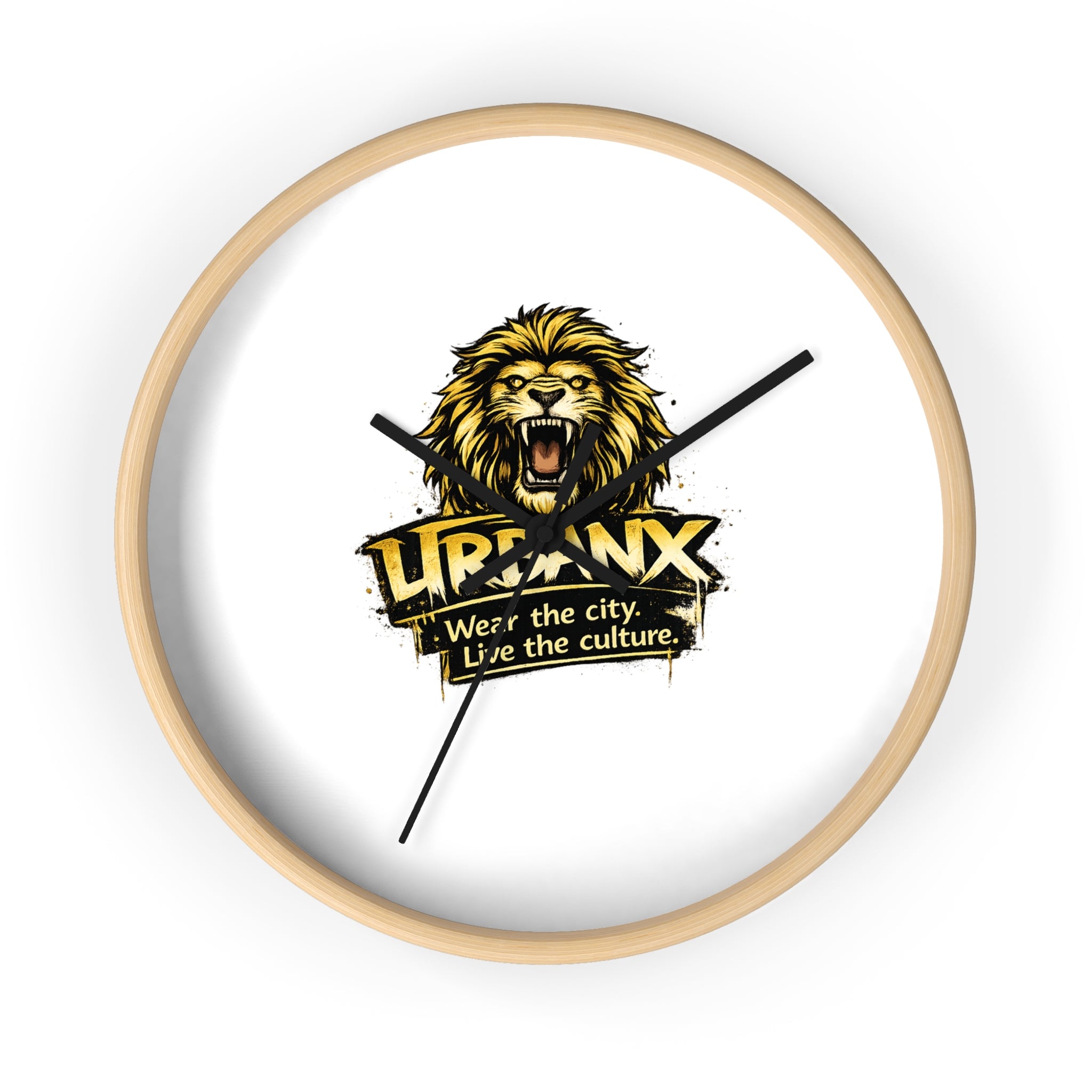 Urbanyx Wall Clock — UrbanX "Wear the city, Live the culture" Decorative Clock