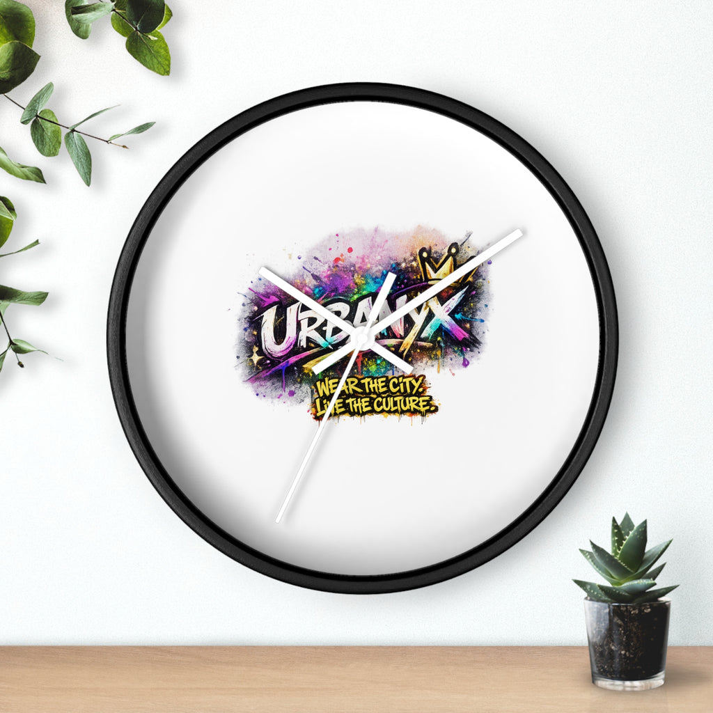 Urbanyx Graffiti Wall Clock — Colorful Street Art Timepiece