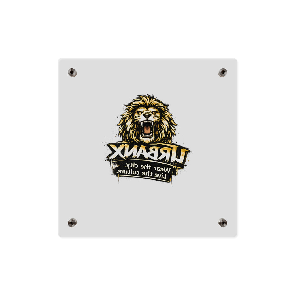 Urbanyx Acrylic Wall Art Panel — UrbanX Roaring Lion Logo Decor