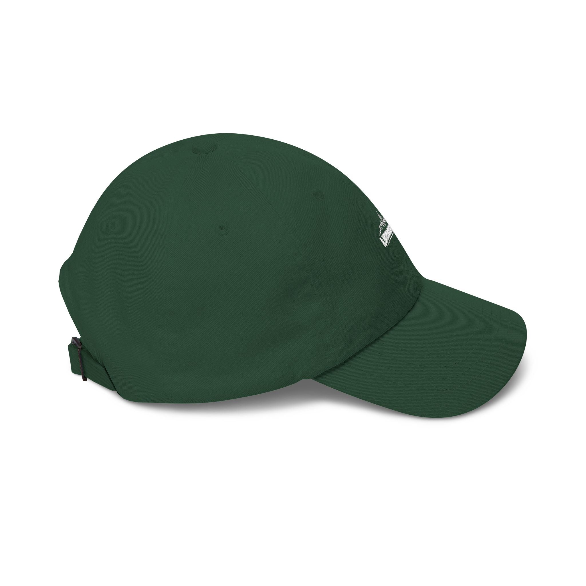 Urbanyx Dad Cap — Minimalist White Skyline Embroidered Hat
