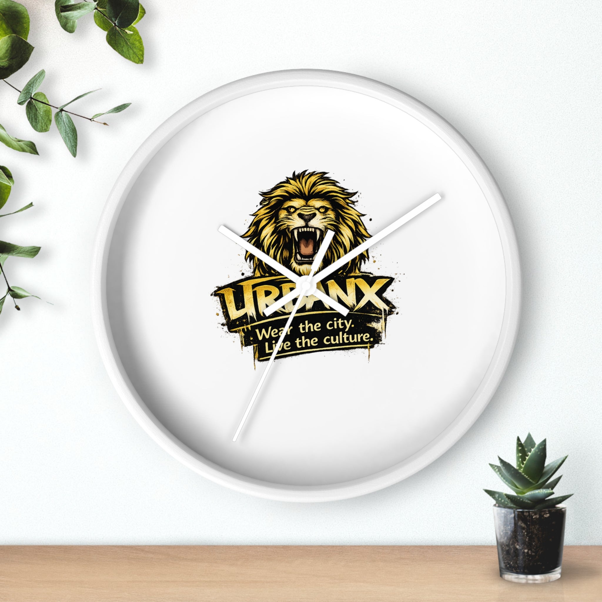 Urbanyx Wall Clock — UrbanX "Wear the city, Live the culture" Decorative Clock