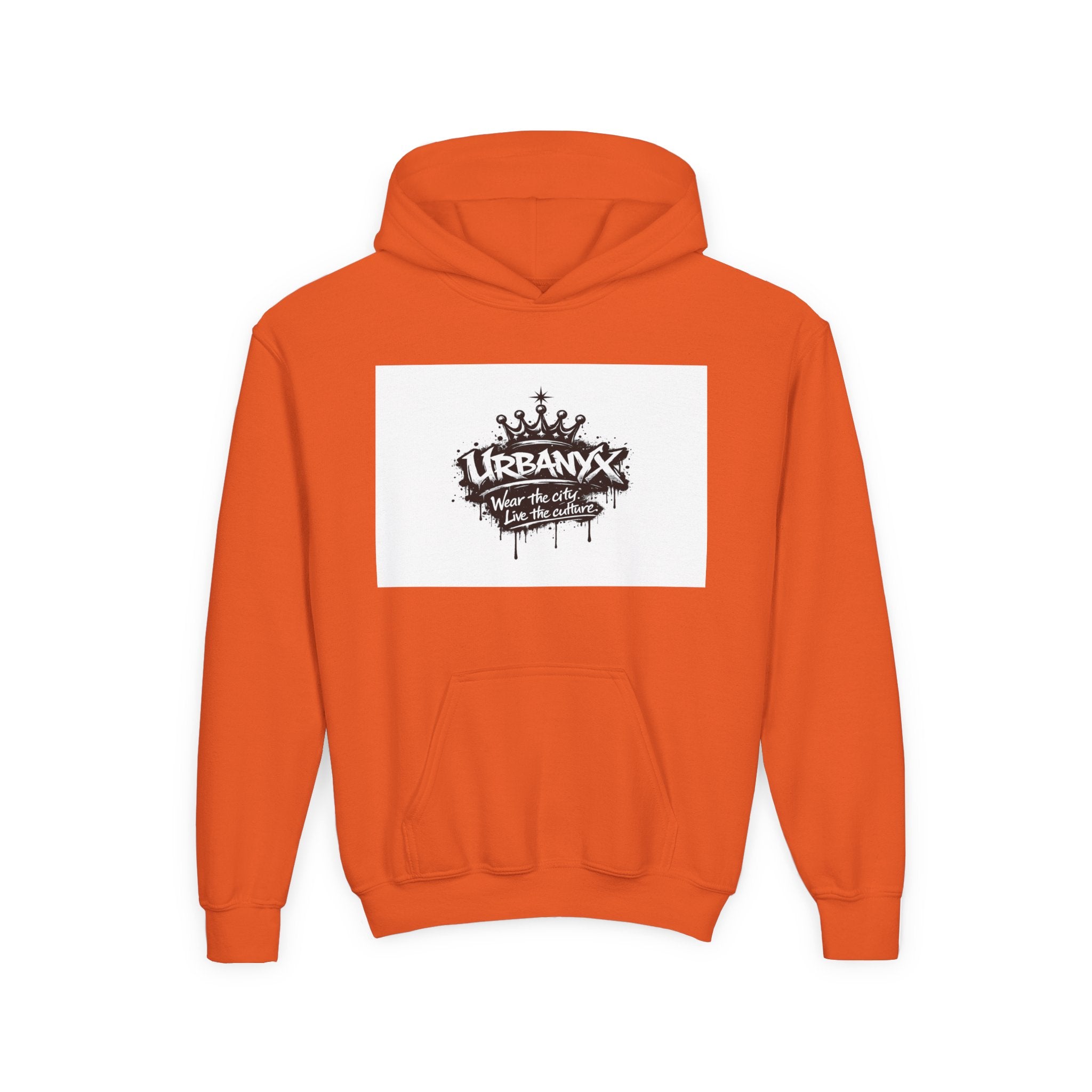 UrbanyX Youth Hoodie — UrbanX Graffiti Crown "Wear the City, Live the Culture" Streetwear