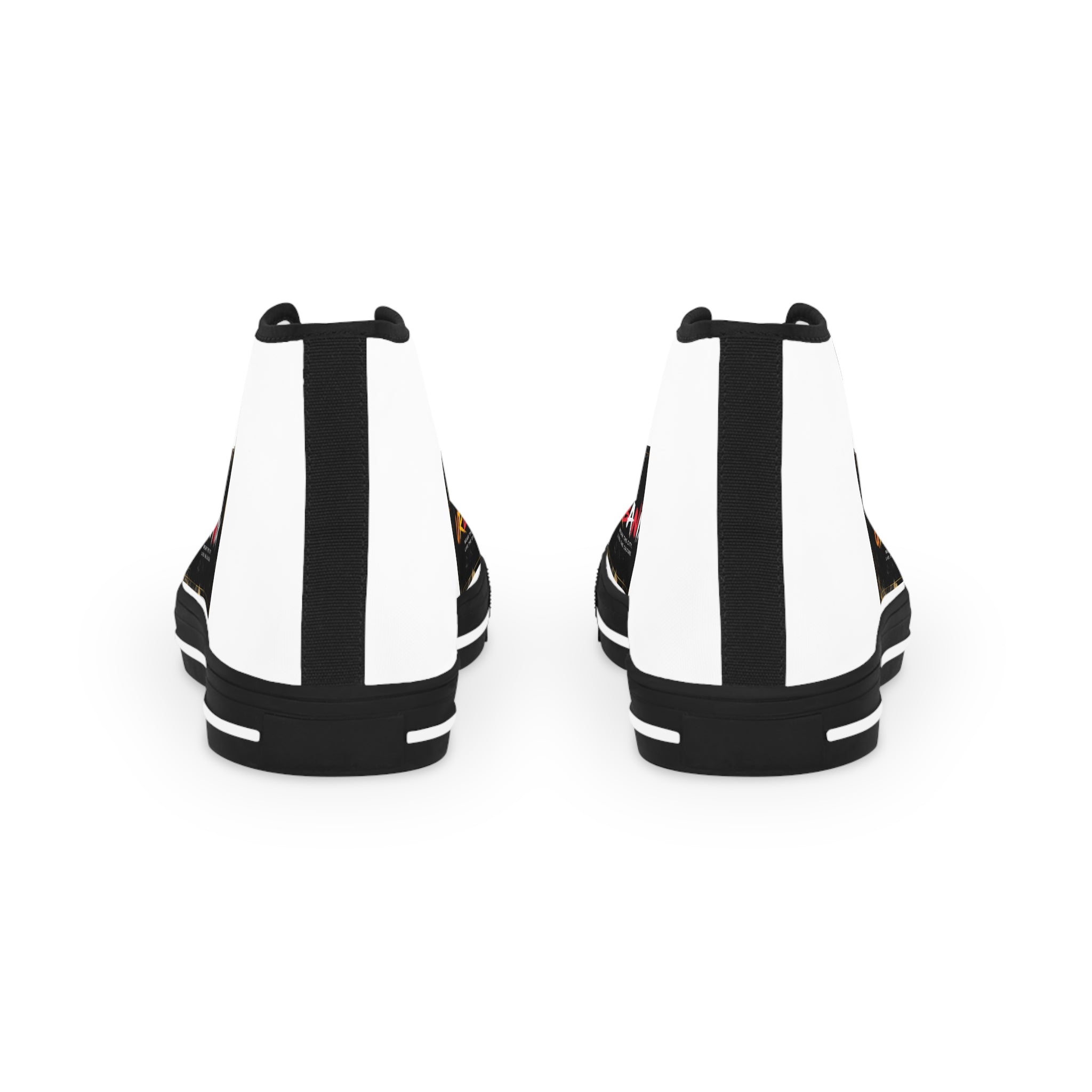 High Top Sneakers — Urban Graffiti Logo Men's Casual Shoes