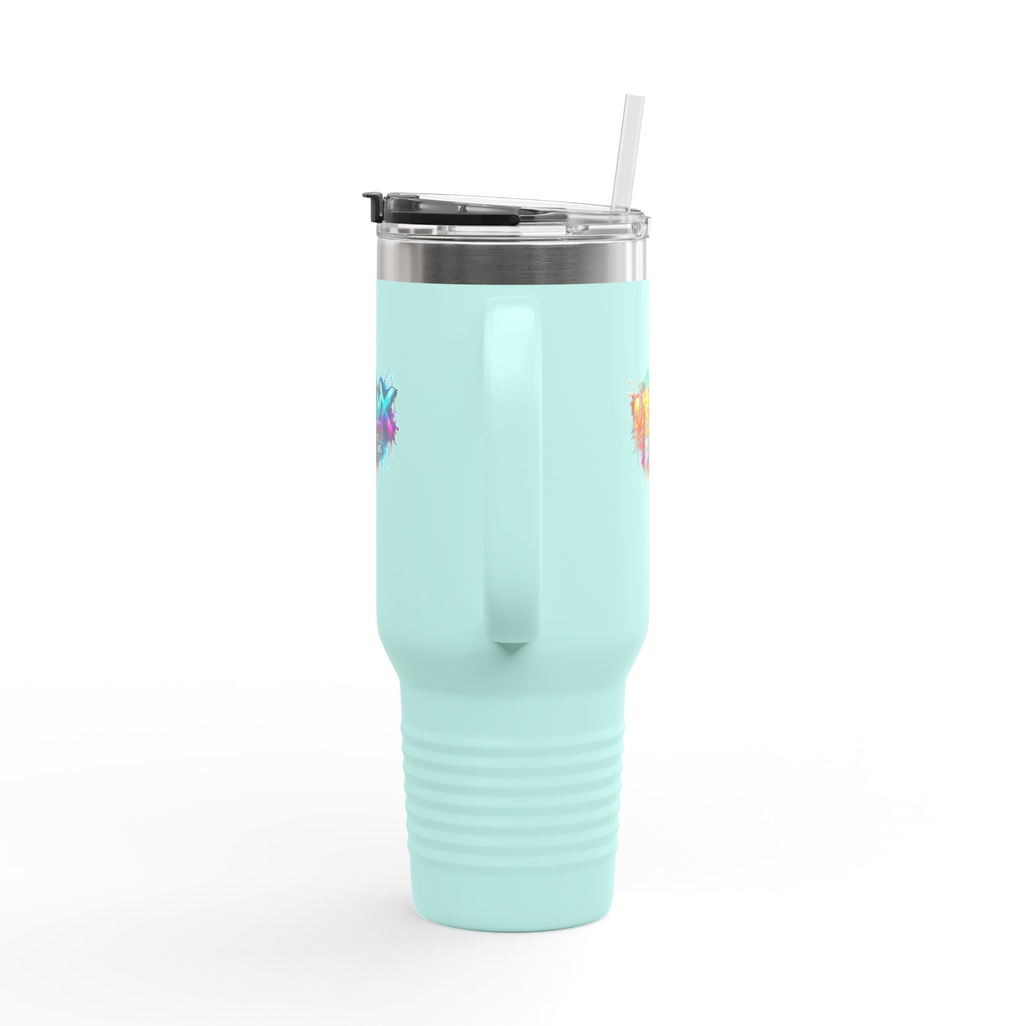 Urbanyx 40oz Insulated Travel Mug — Urban Graffiti 'Urban X' Colorful Logo