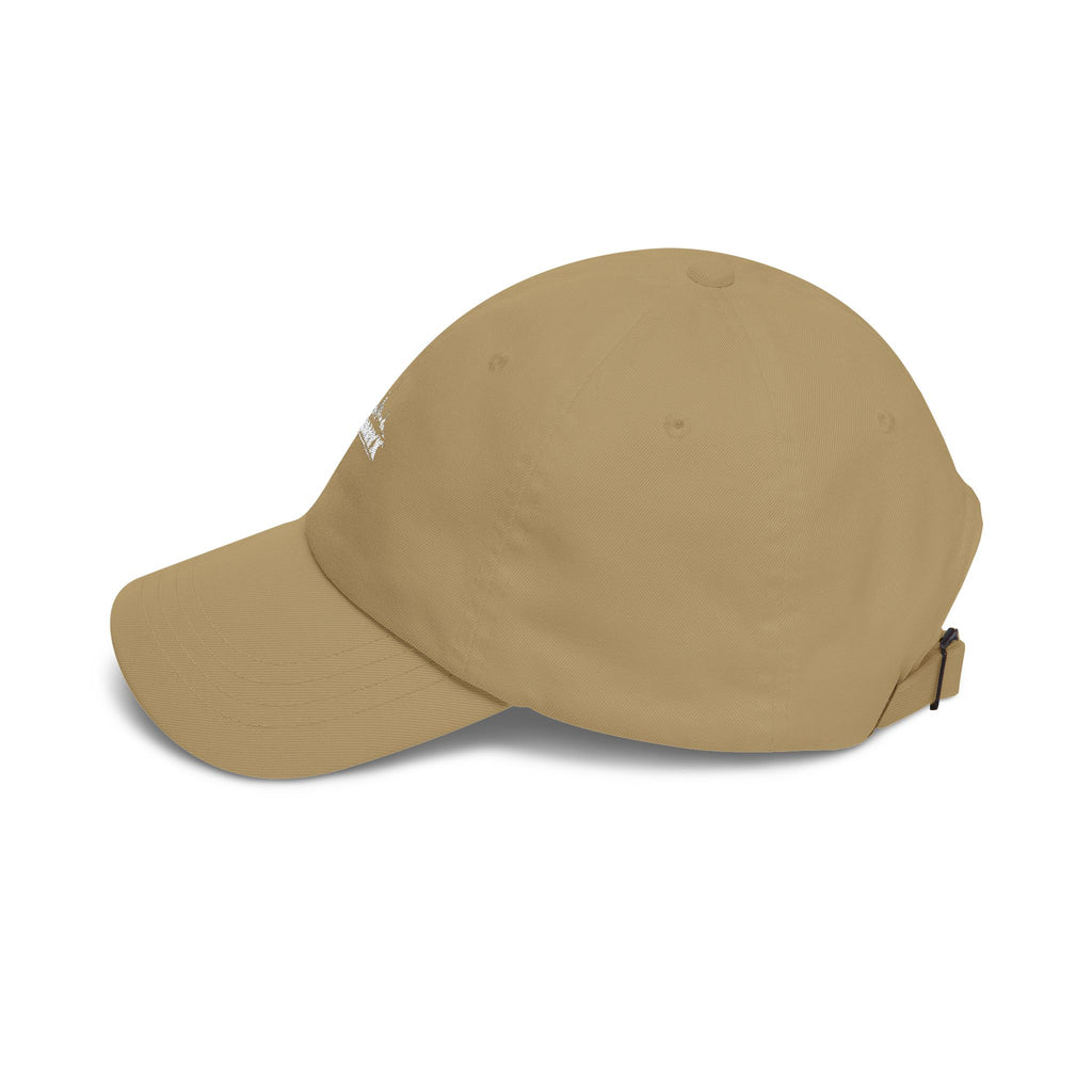 Urbanyx Dad Cap — Minimalist White Skyline Embroidered Hat