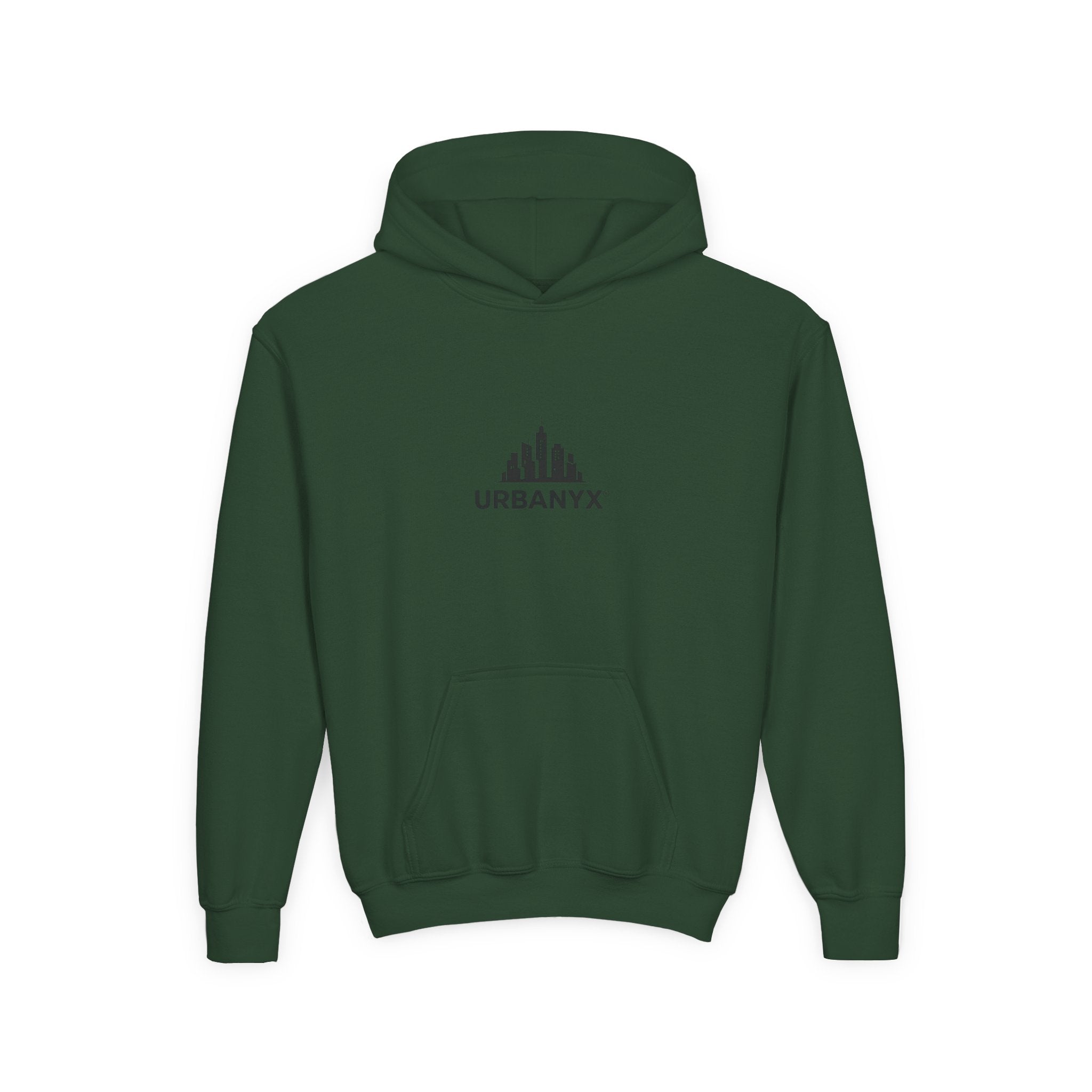 Urbanyx Kids Hoodie — UrbanX Logo Front & Colorful Graffiti Back Youth Sweatshirt