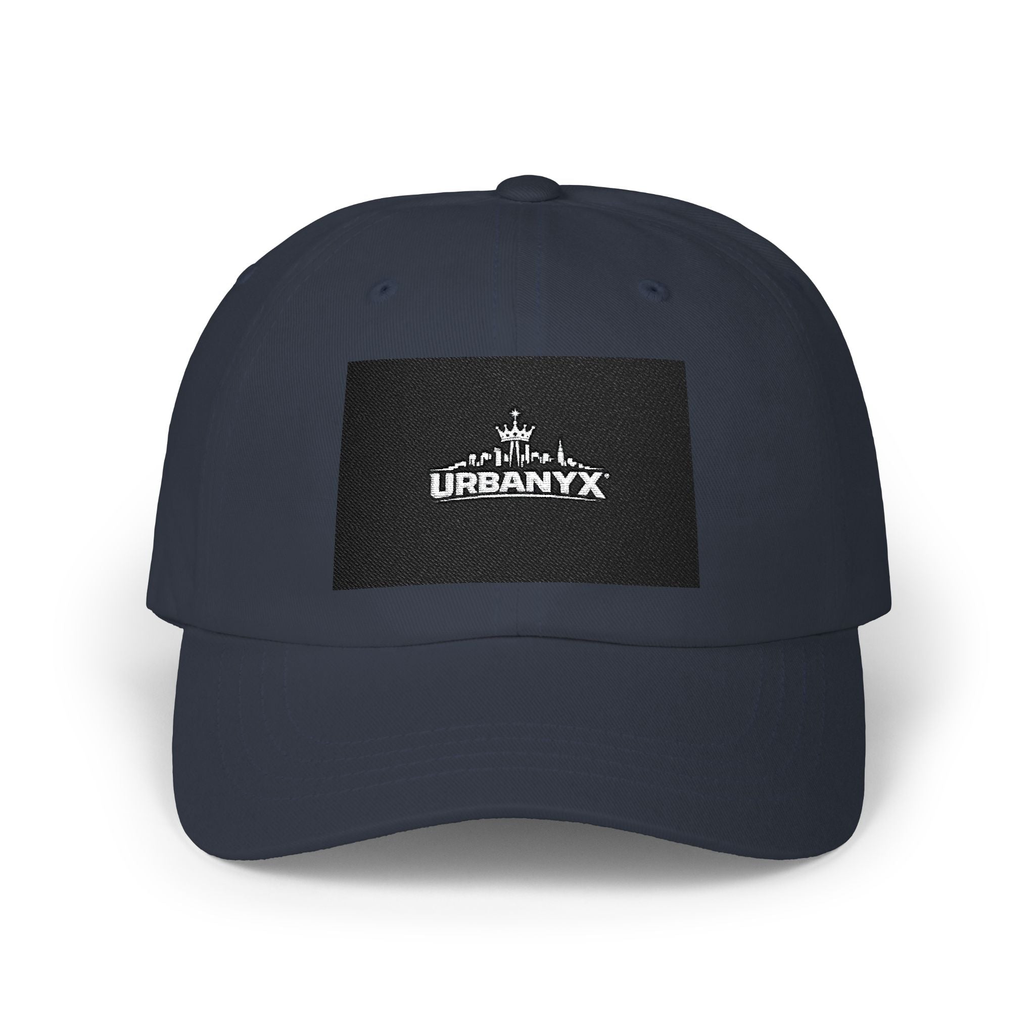 Classic Dad Cap — Urbanyx Black Logo Embroidered Baseball Hat