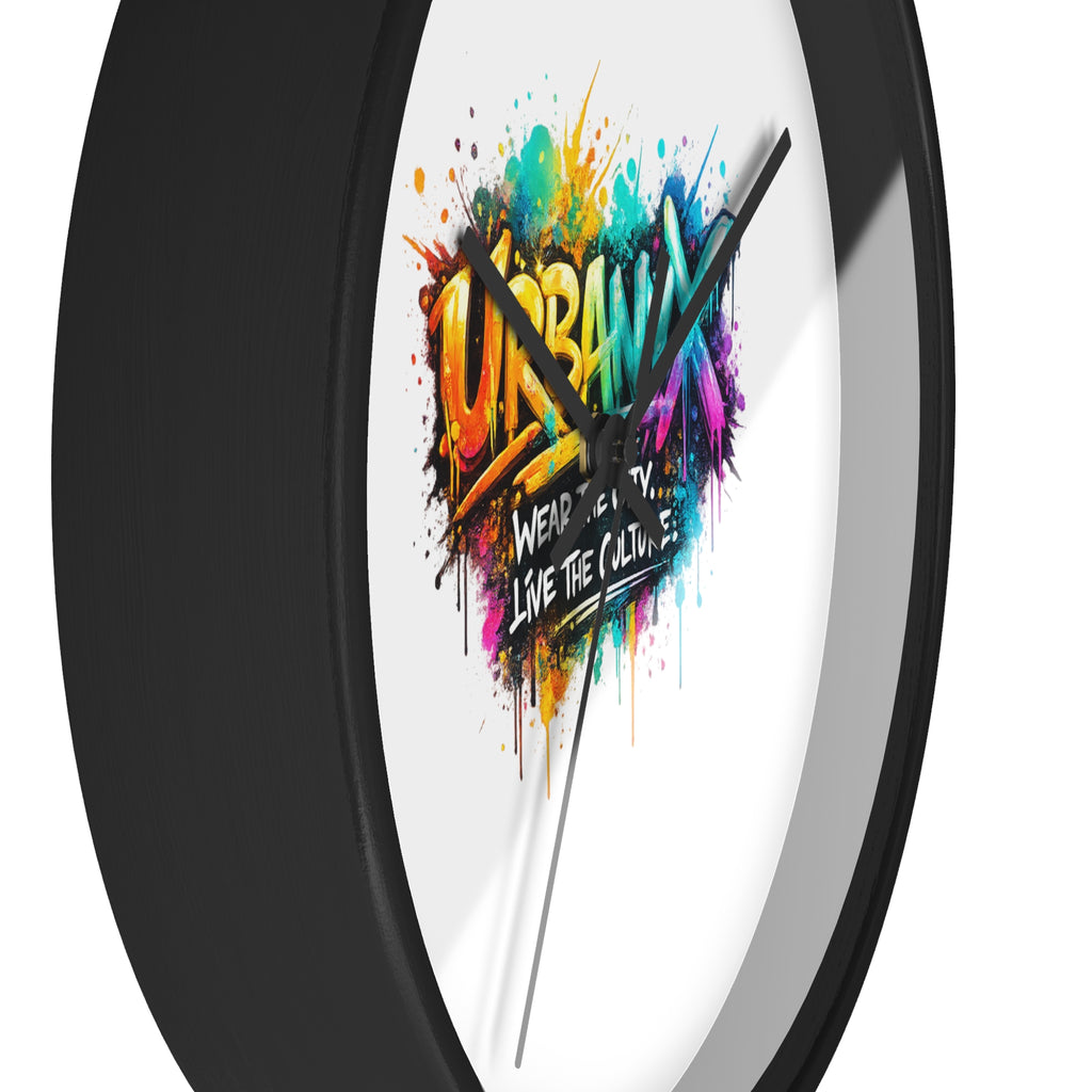 Urbanyx Graffiti Wall Clock — Colorful Street Art "Urban" Design