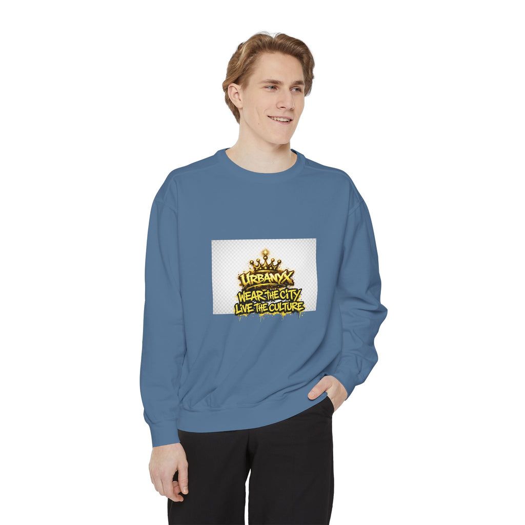Urbanyx Crown Sweatshirt — "Wear The City Live The Culture" Graphic Crewneck
