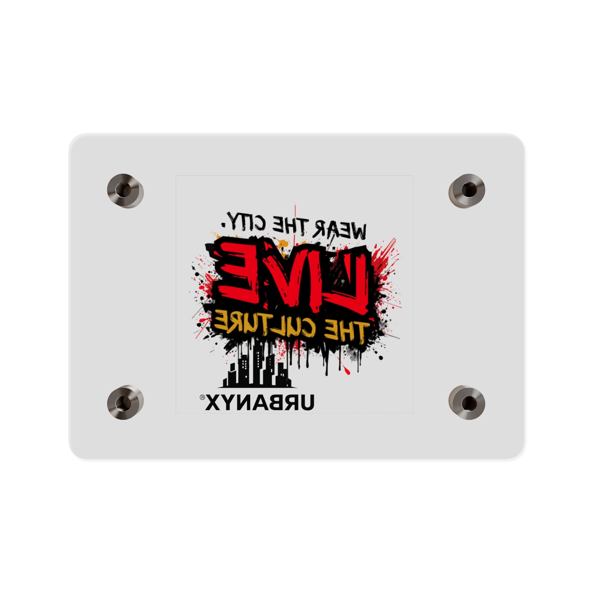 Urbanyx Live The Culture Acrylic Wall Art Panel – Urban Graffiti City Decor