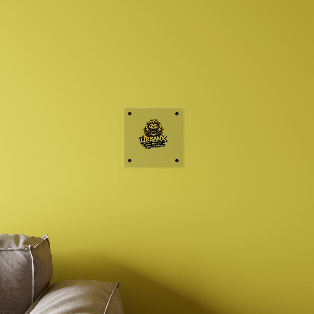 Urbanyx Acrylic Wall Art Panel — UrbanX Roaring Lion Logo Decor