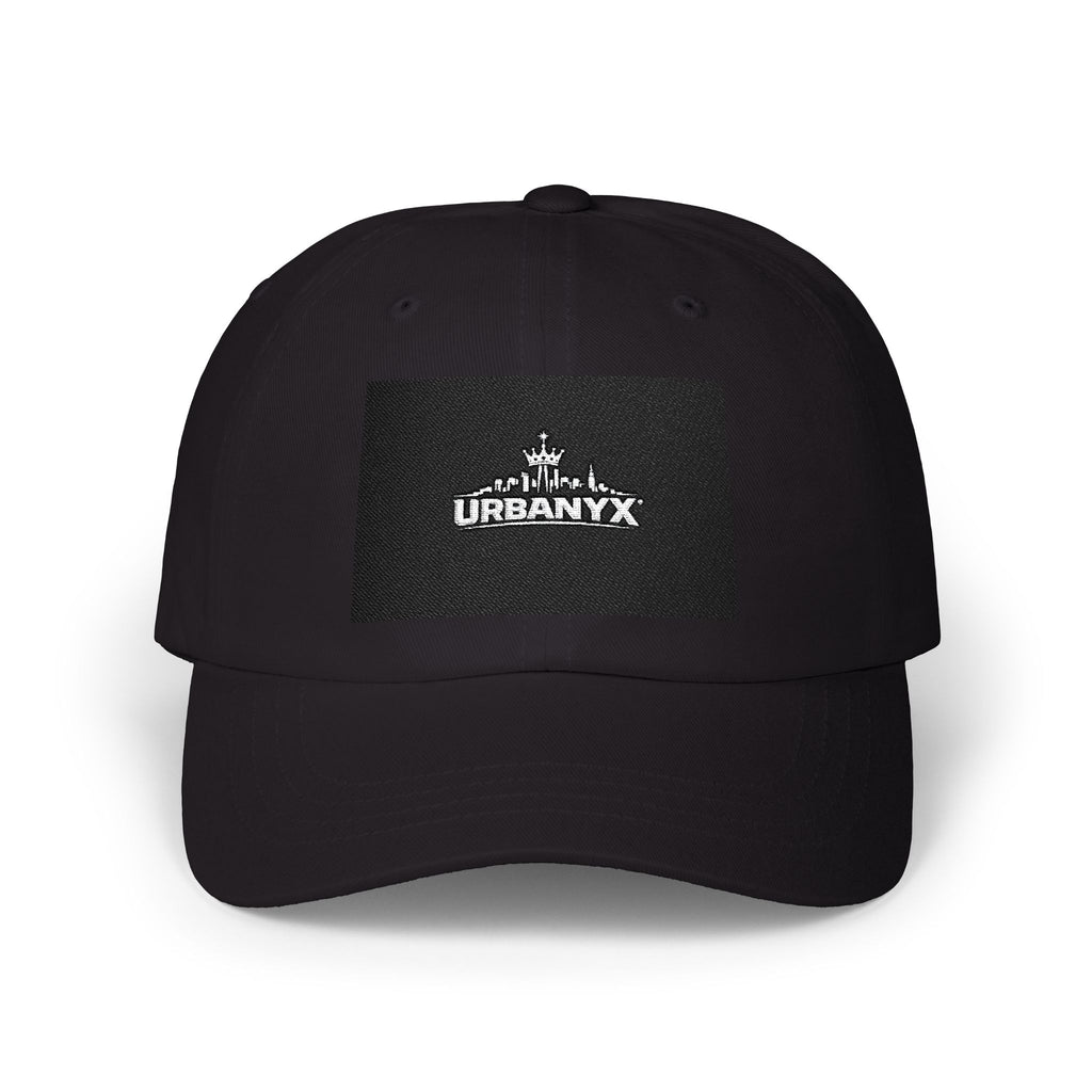 Classic Dad Cap — Urbanyx Black Logo Embroidered Baseball Hat
