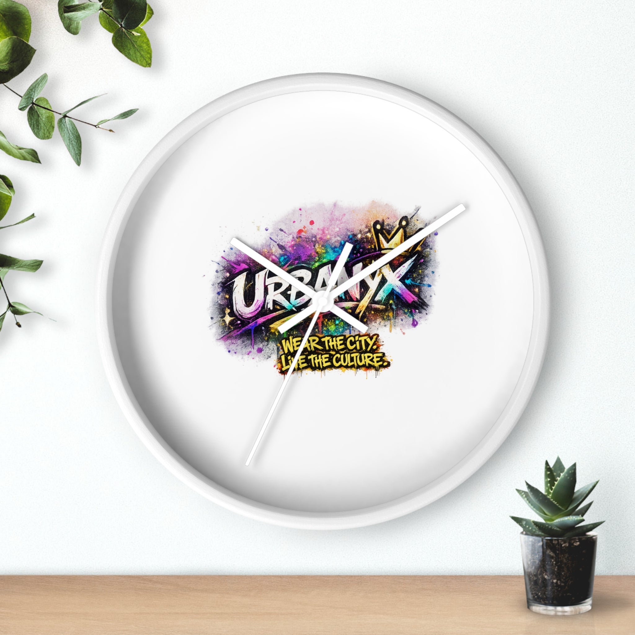 Urbanyx Graffiti Wall Clock — Colorful Street Art Timepiece