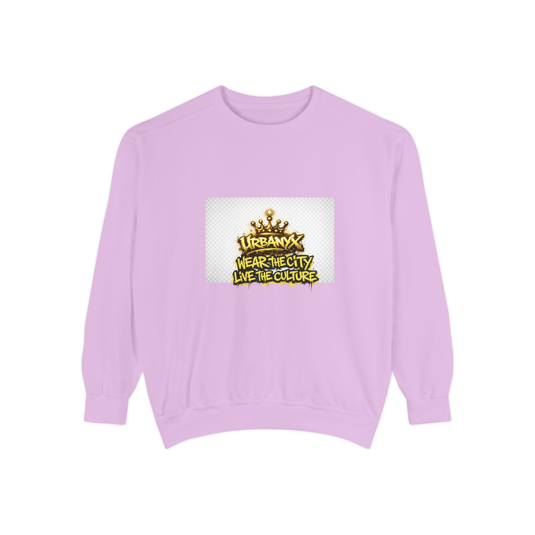 Urbanyx Crown Sweatshirt — "Wear The City Live The Culture" Graphic Crewneck
