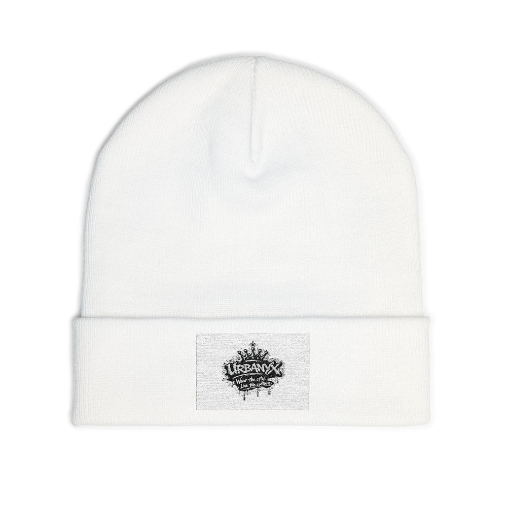 Embroidered Crown Knit Beanie – Vintage Crown Logo Winter Hat