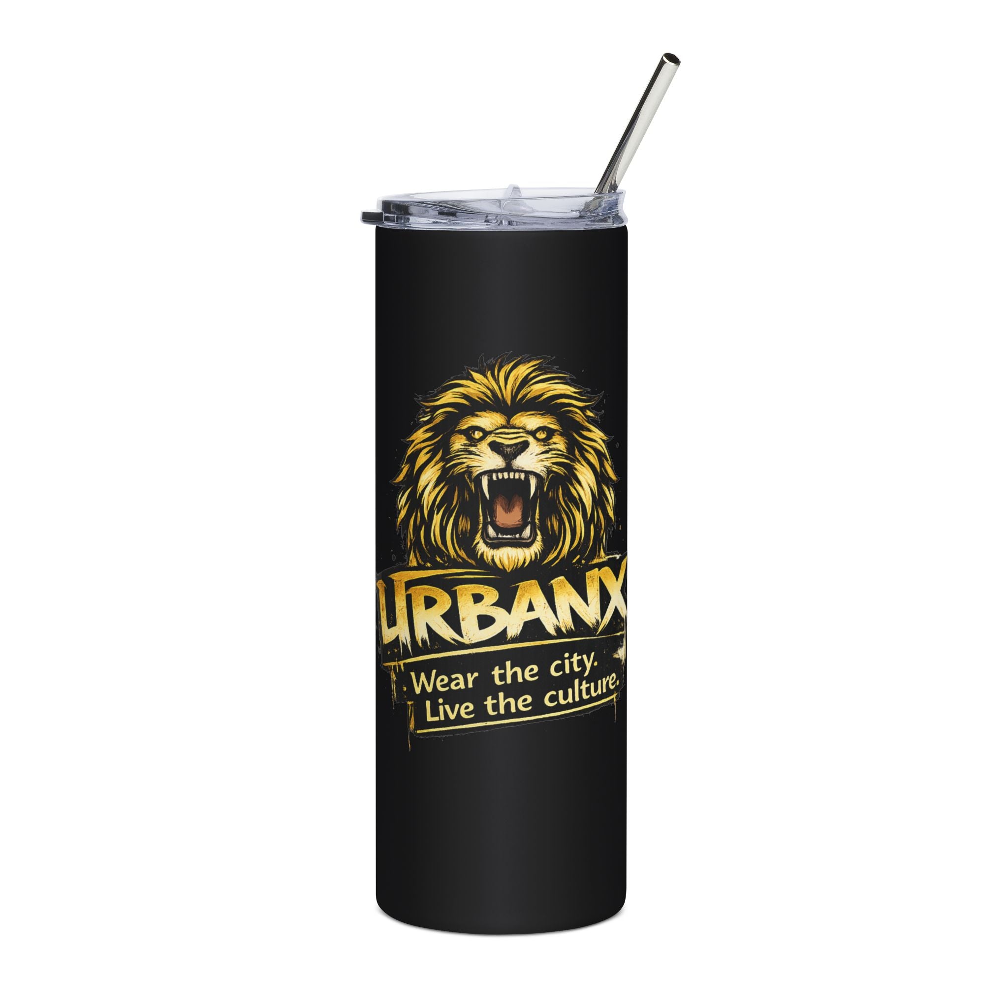 Urbanyx Tumbler — UrbanX Lion Logo 20oz Stainless Steel Travel Cup