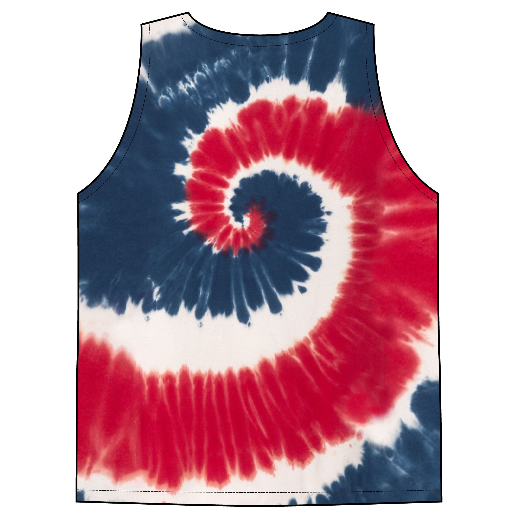 UrbanyXTie-Dye Tank Top — Retro Spiral Pastel Beachwear