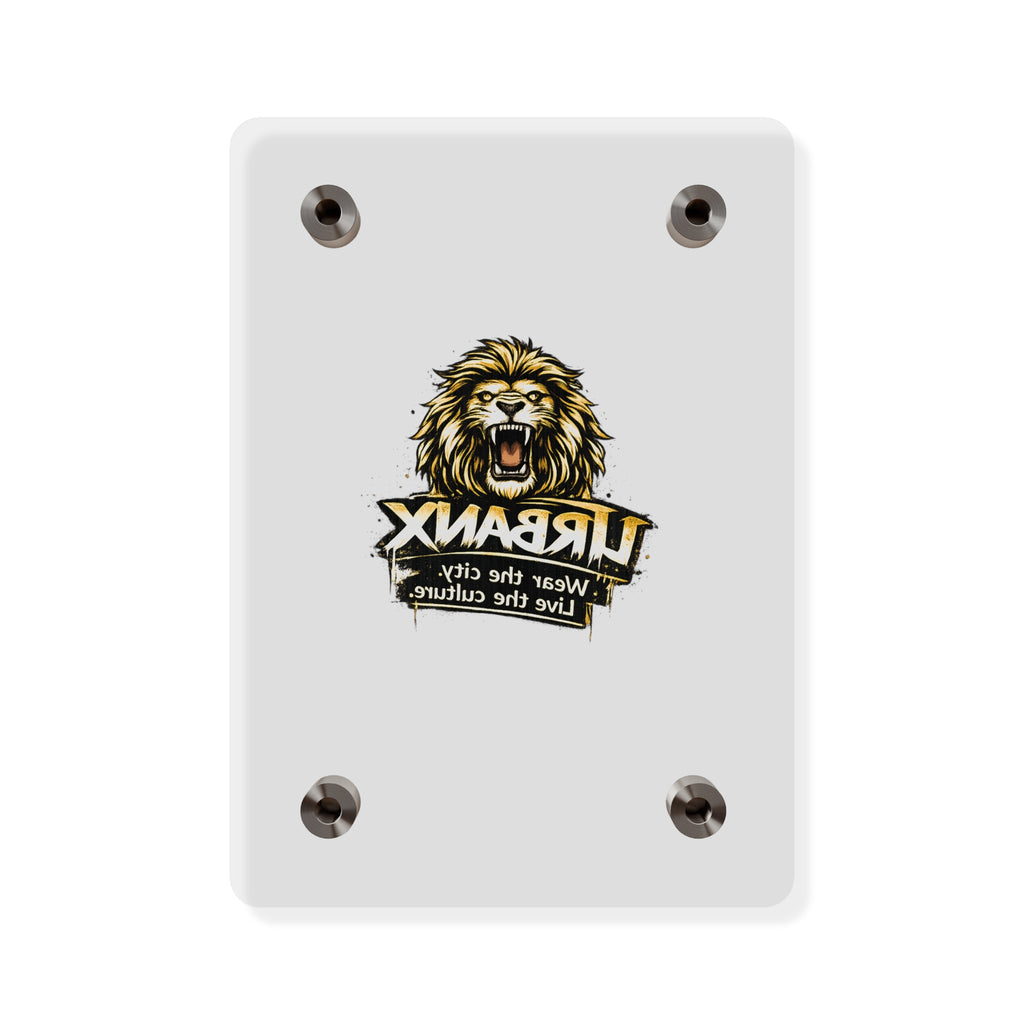 Urbanyx Acrylic Wall Art Panel — UrbanX Roaring Lion Logo Decor