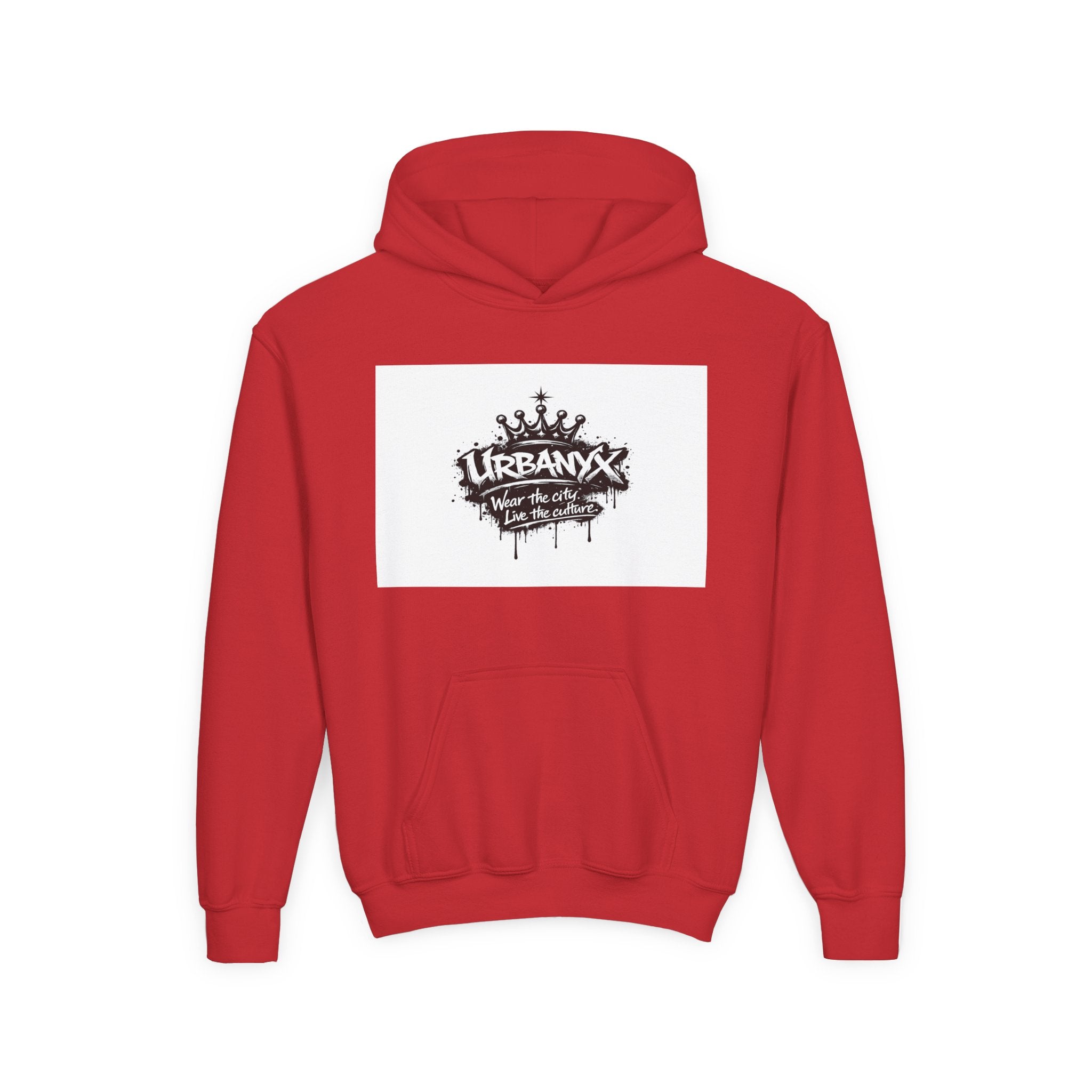 UrbanyX Youth Hoodie — UrbanX Graffiti Crown "Wear the City, Live the Culture" Streetwear